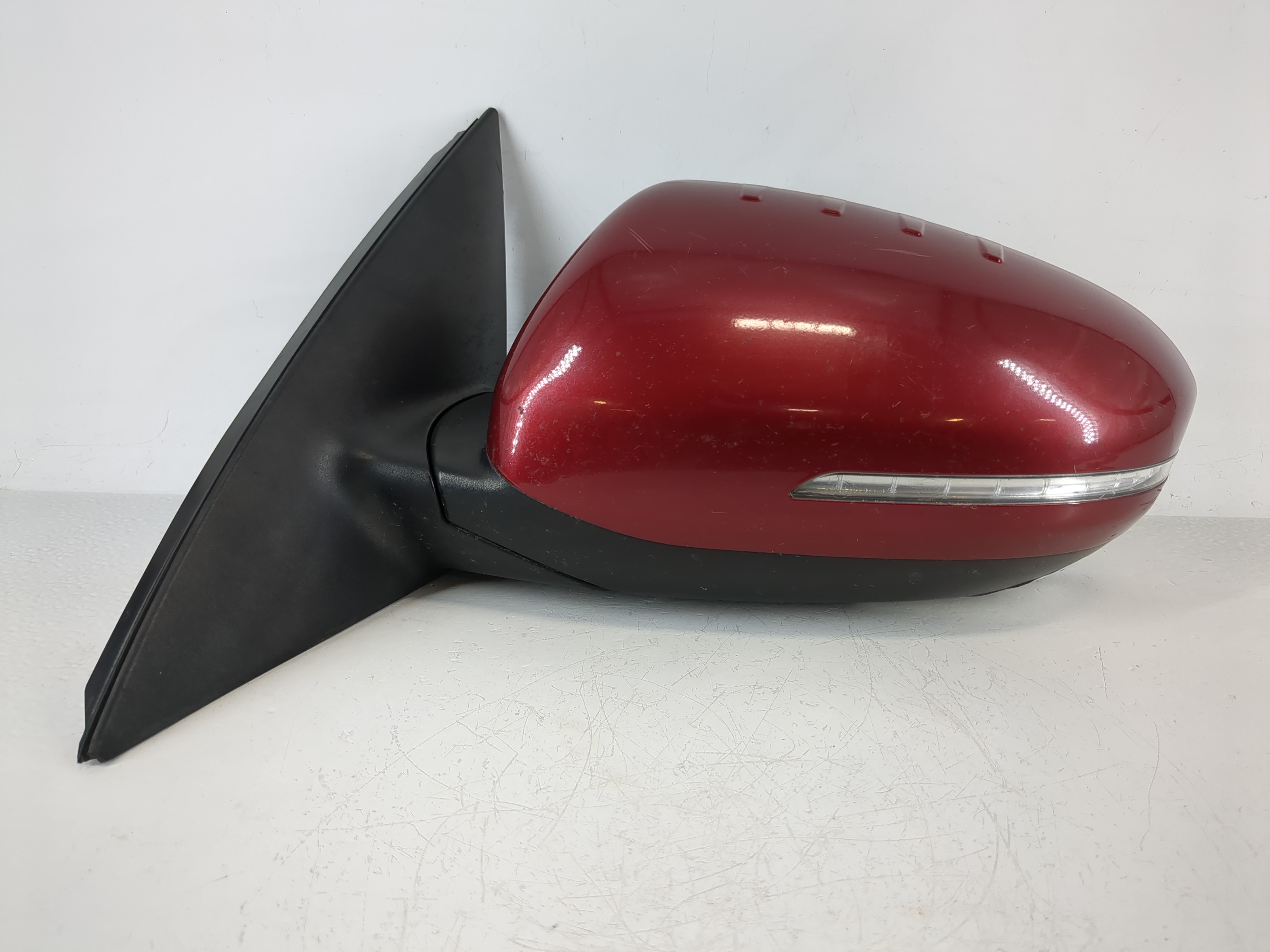 2014-2015 Kia Optima Driver Left Side View Power Door Mirror Red 1142267 - Oemusedautoparts1.com