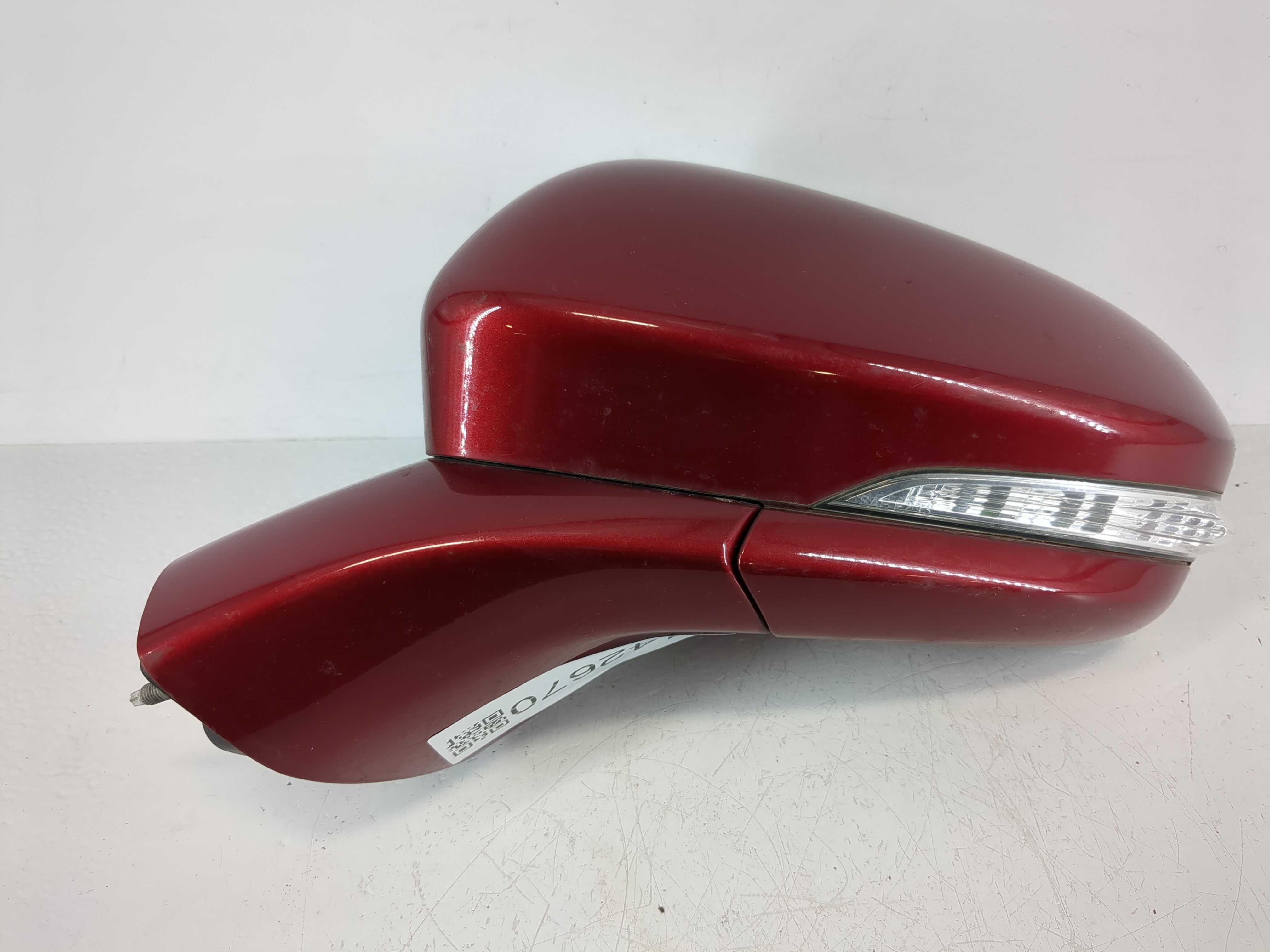 2013-2014 Ford Fusion Driver Left Side View Power Door Mirror Red 1142670 - Oemusedautoparts1.com