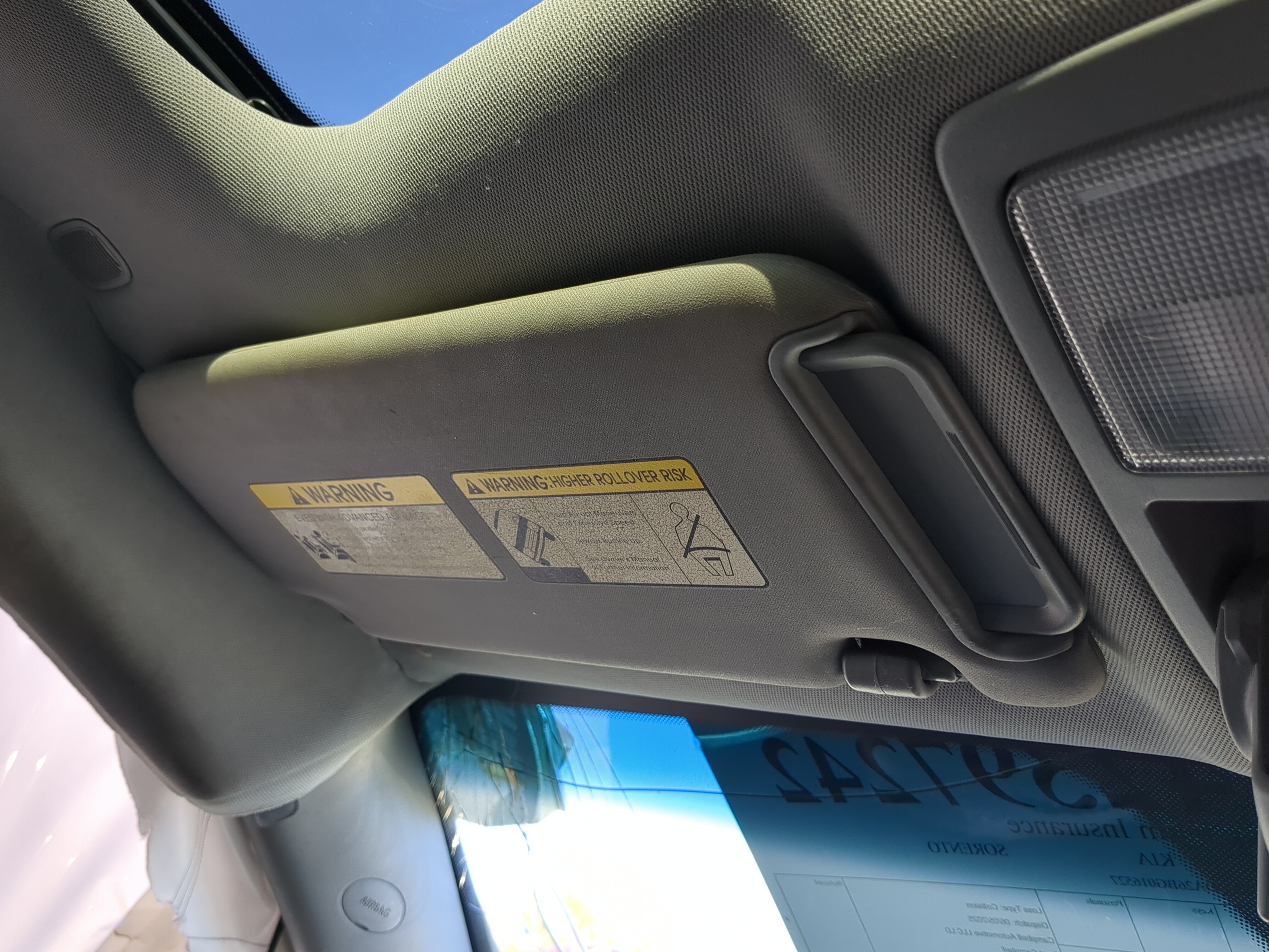 2011-2015 Kia Sorento Driver Sun Visor Mirror Left Sunvisor 1143240 - Oemusedautoparts1.com