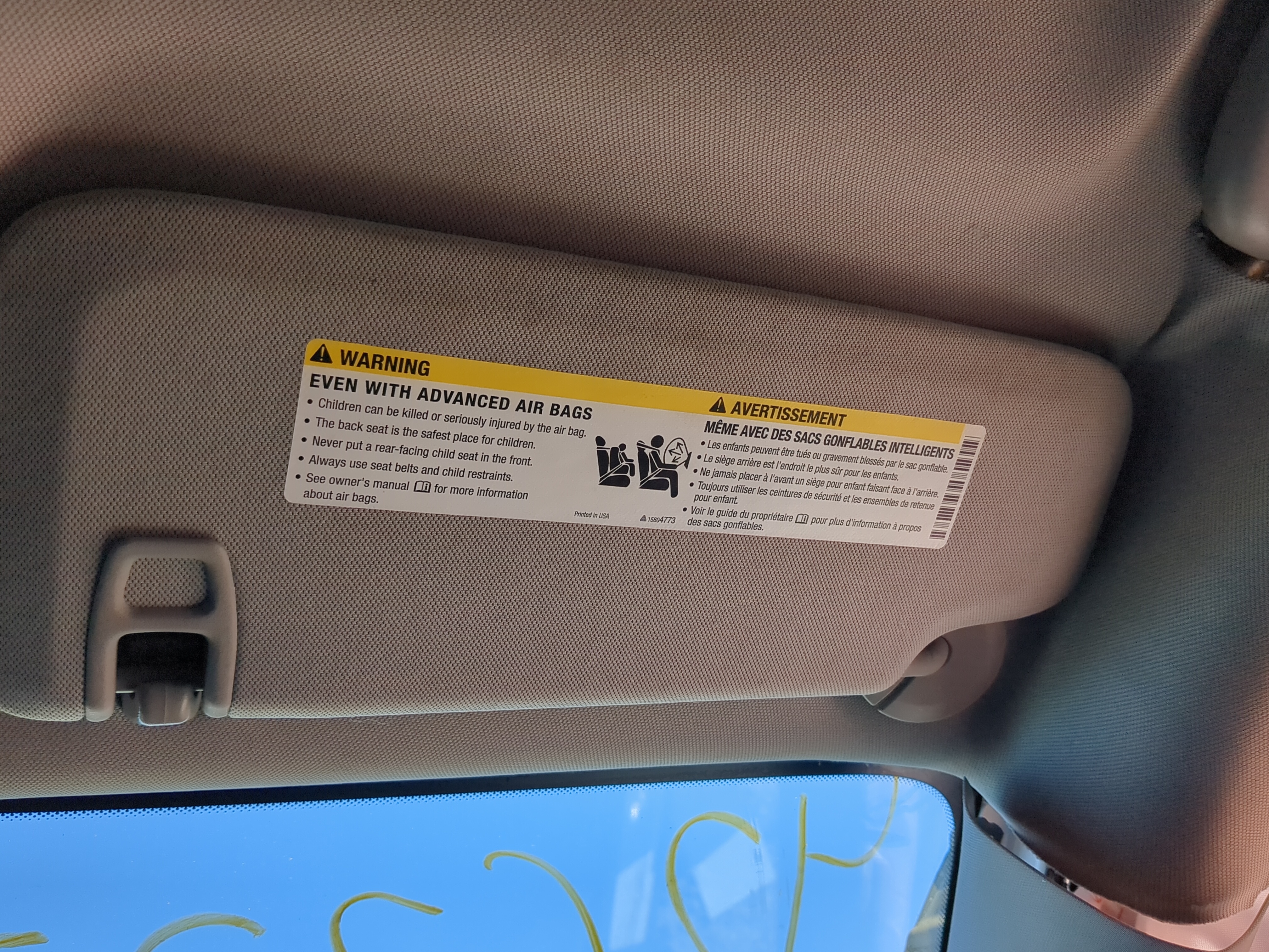 2013-2016 Chevrolet Malibu Passenger Sun Visor Mirror Right Sunvisor 1143777 - Oemusedautoparts1.com