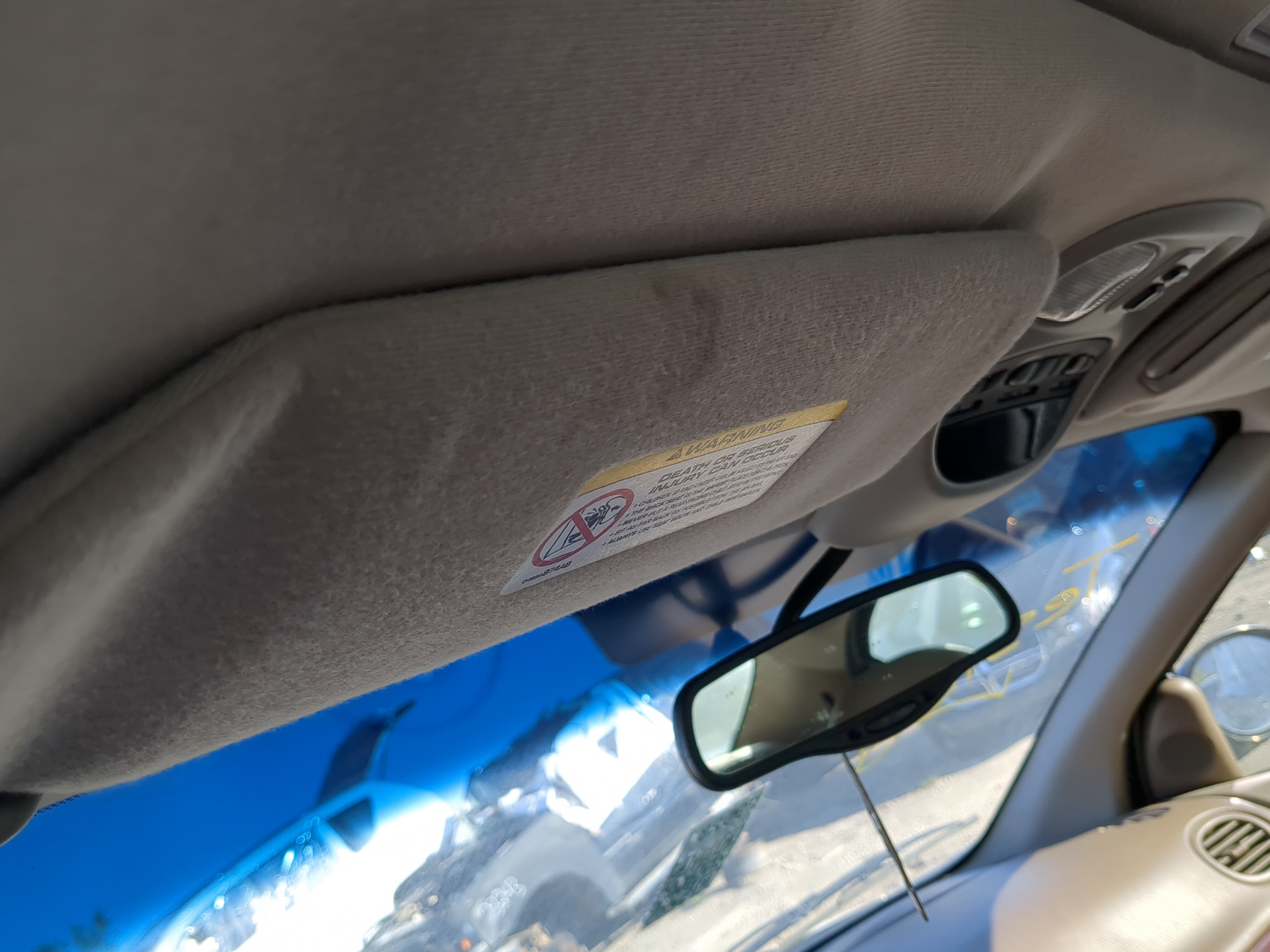 2000-2004 Chrysler 300m Driver Sun Visor Mirror Left Sunvisor 1143969 - Oemusedautoparts1.com