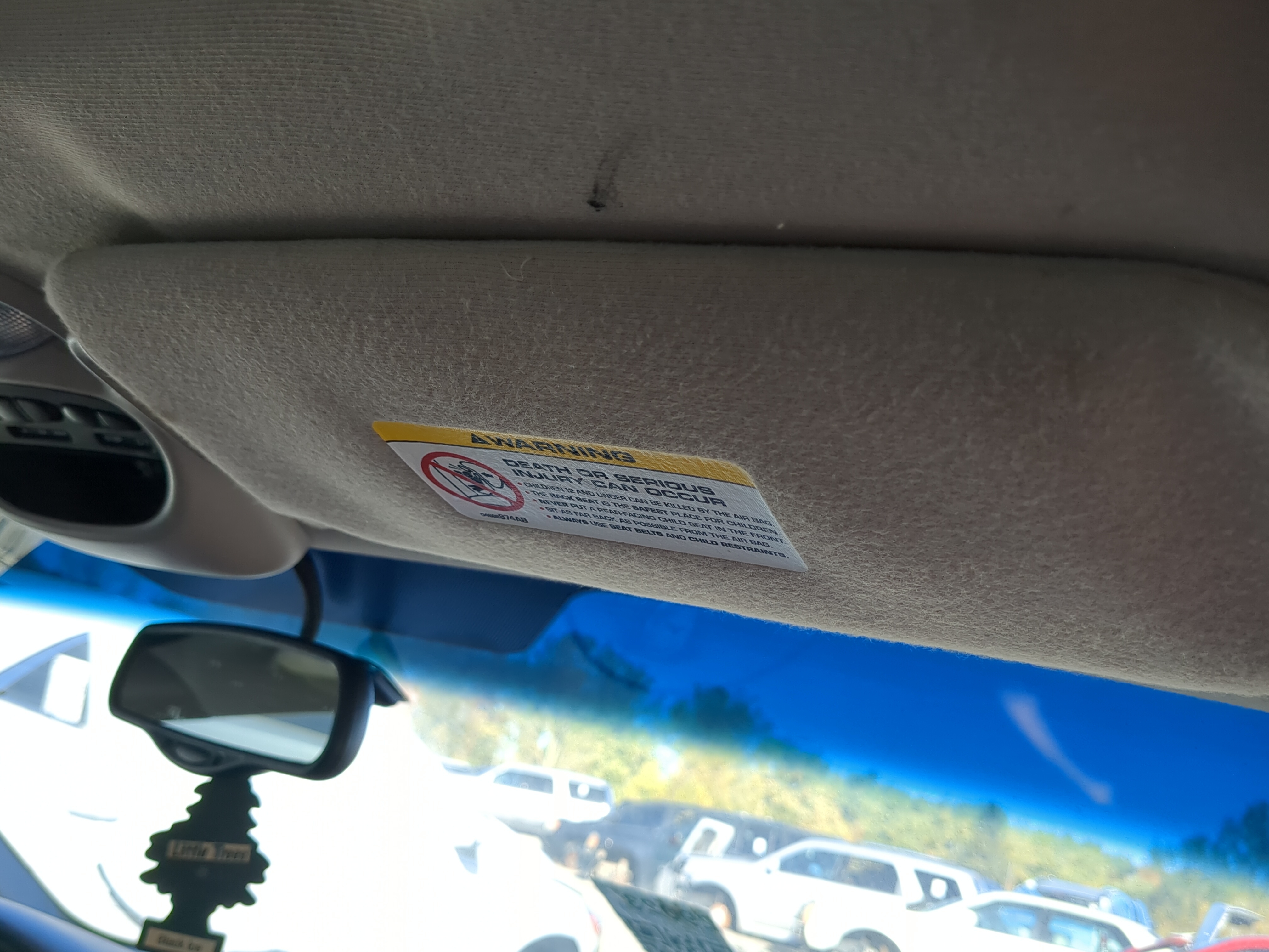 2000-2004 Chrysler 300m Passenger Sun Visor Mirror Right Sunvisor 1143983 - Oemusedautoparts1.com