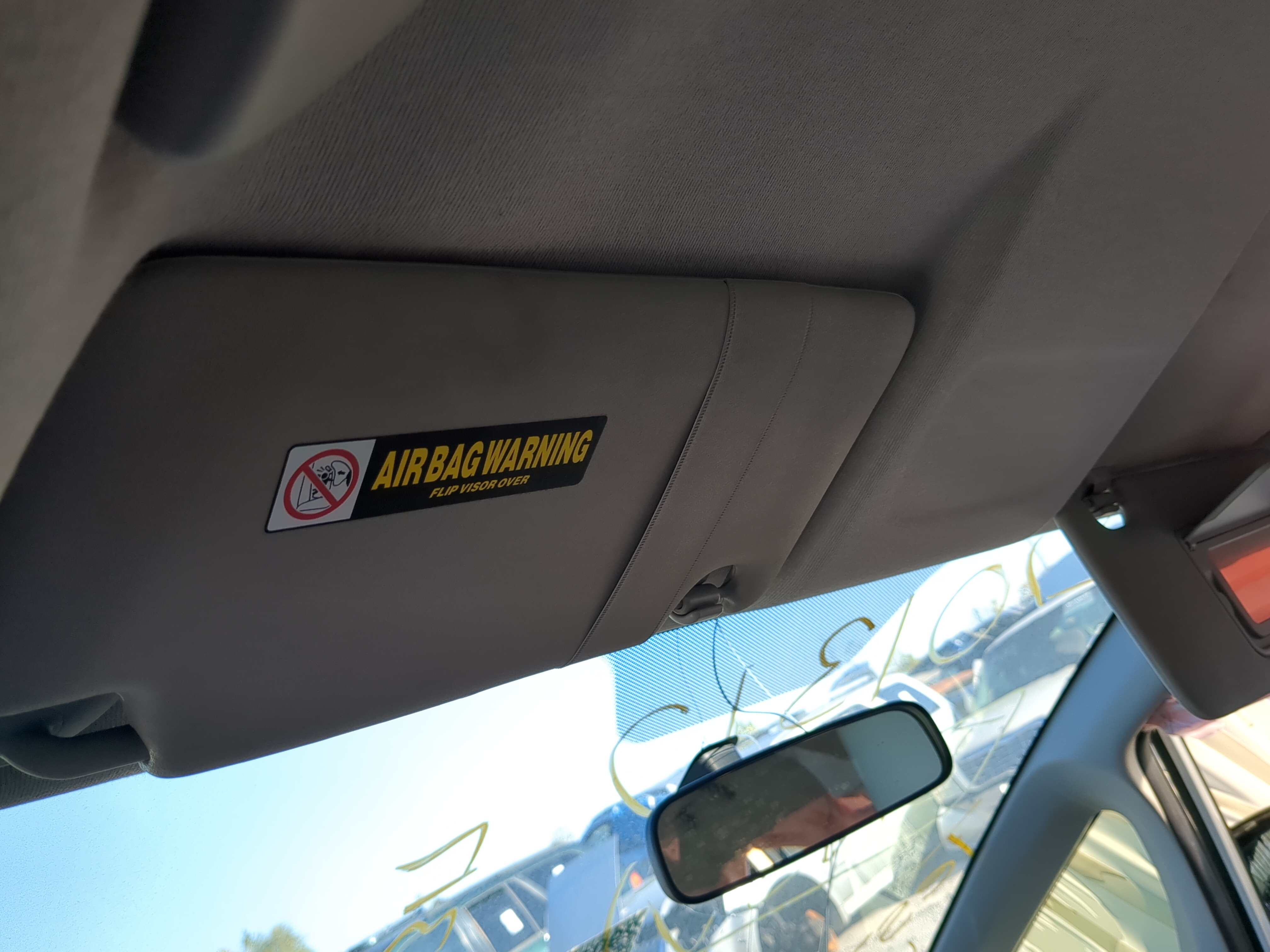 2009-2014 Honda Fit Driver Sun Visor Mirror Left Sunvisor 1144447 - Oemusedautoparts1.com