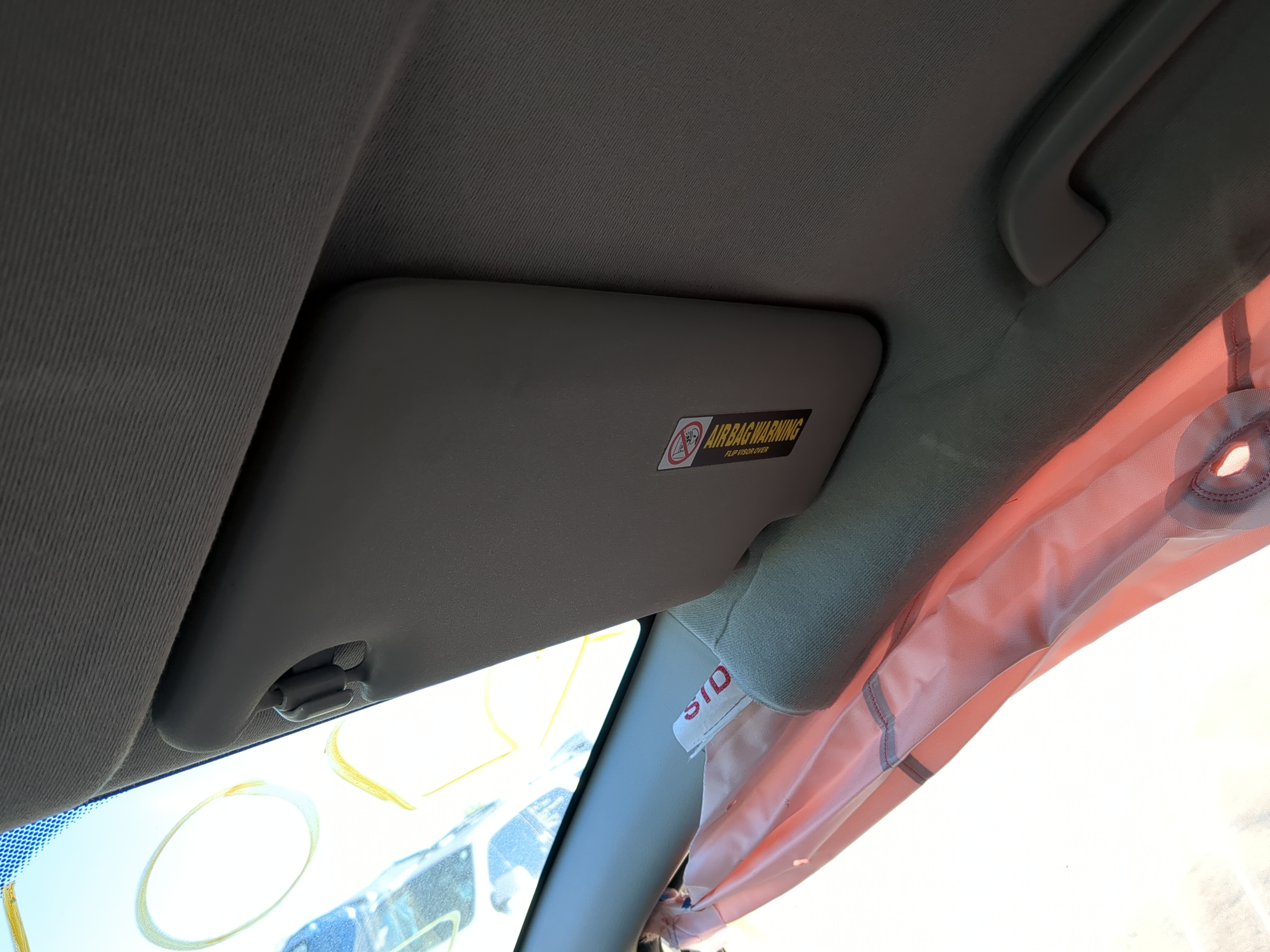 2009-2014 Honda Fit Passenger Sun Visor Mirror Right Sunvisor 1144448 - Oemusedautoparts1.com
