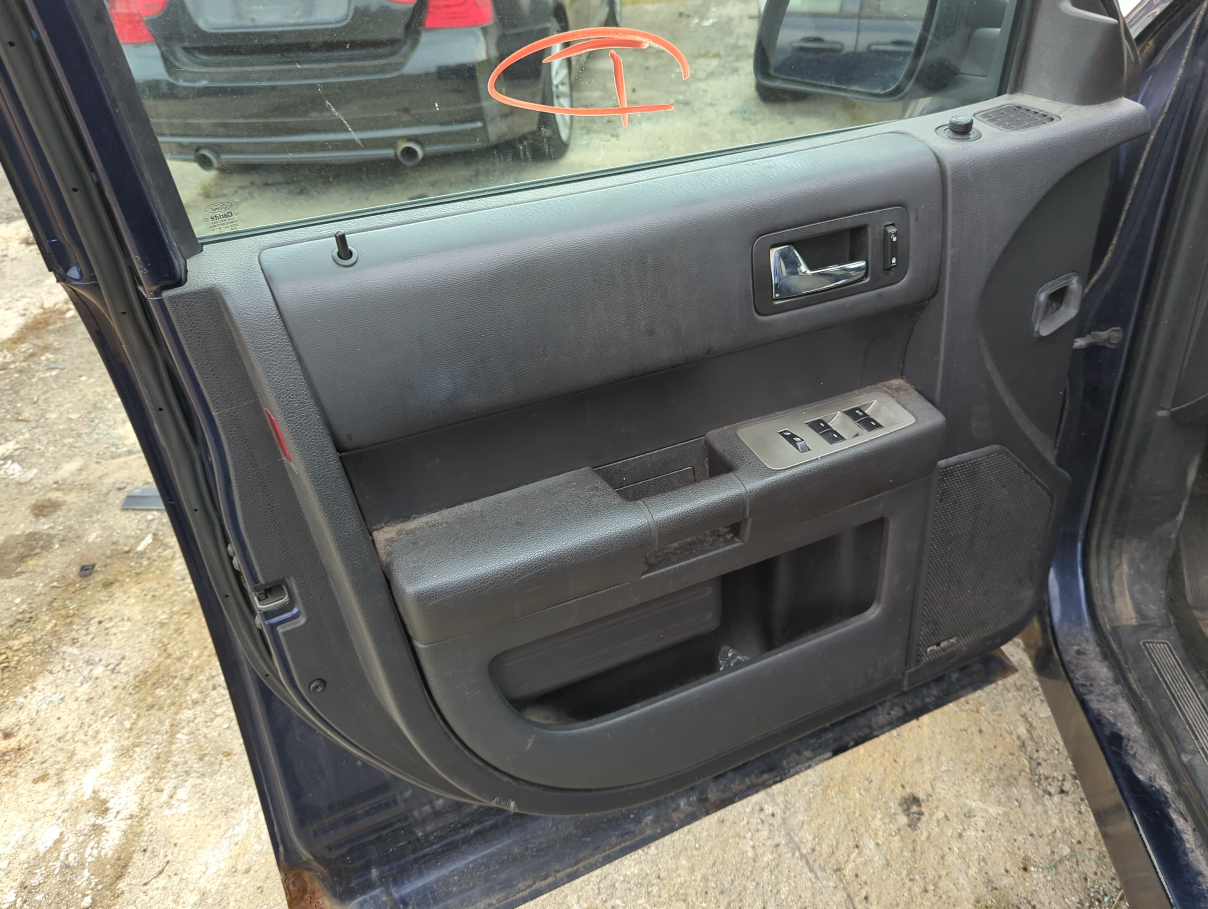 2011 Ford Flex Front Left Driver Interior Door Panel Trim 1146948 - Oemusedautoparts1.com