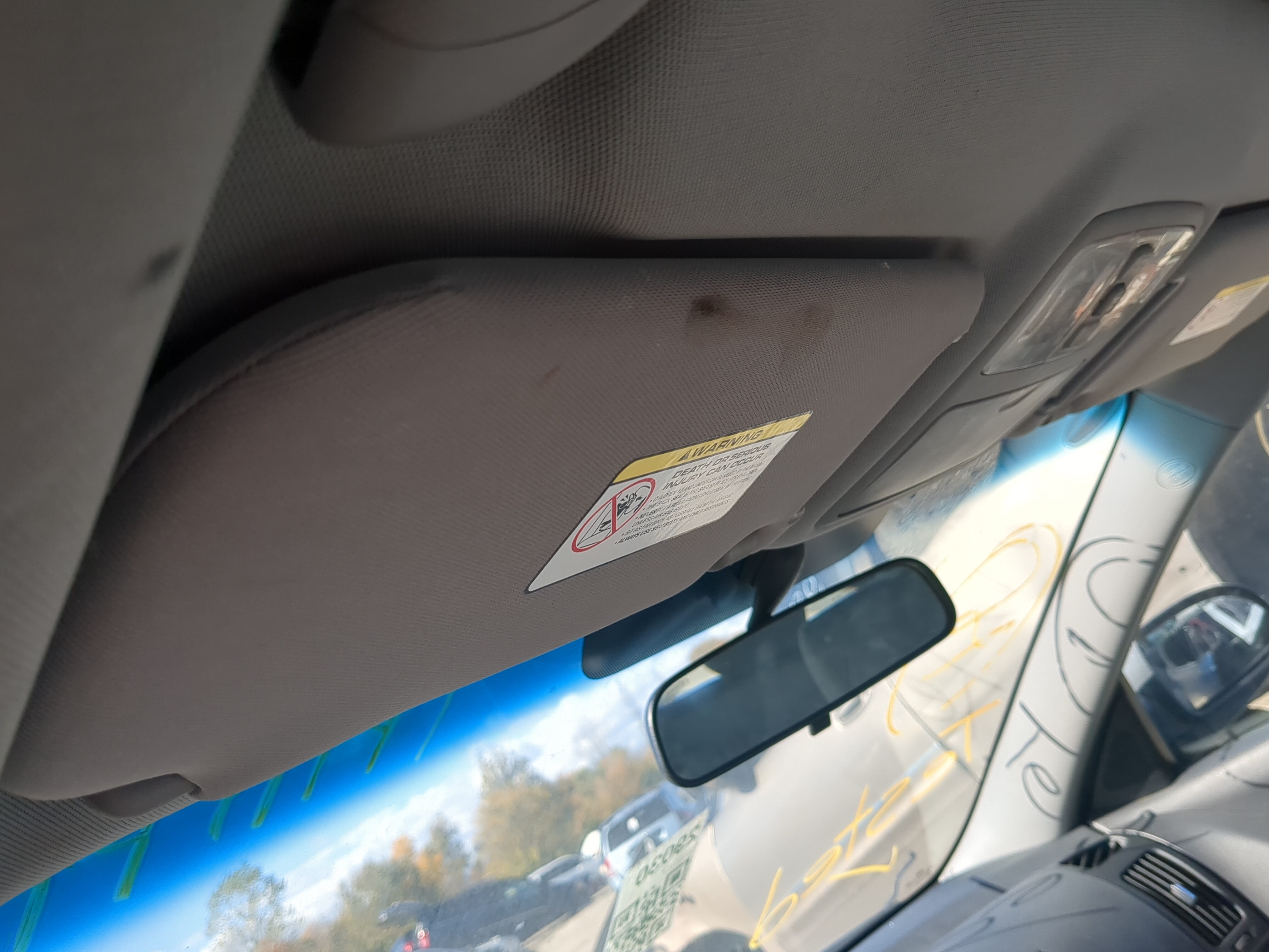 2007-2010 Hyundai Elantra Driver Sun Visor Mirror Left Sunvisor 1147056 - Oemusedautoparts1.com