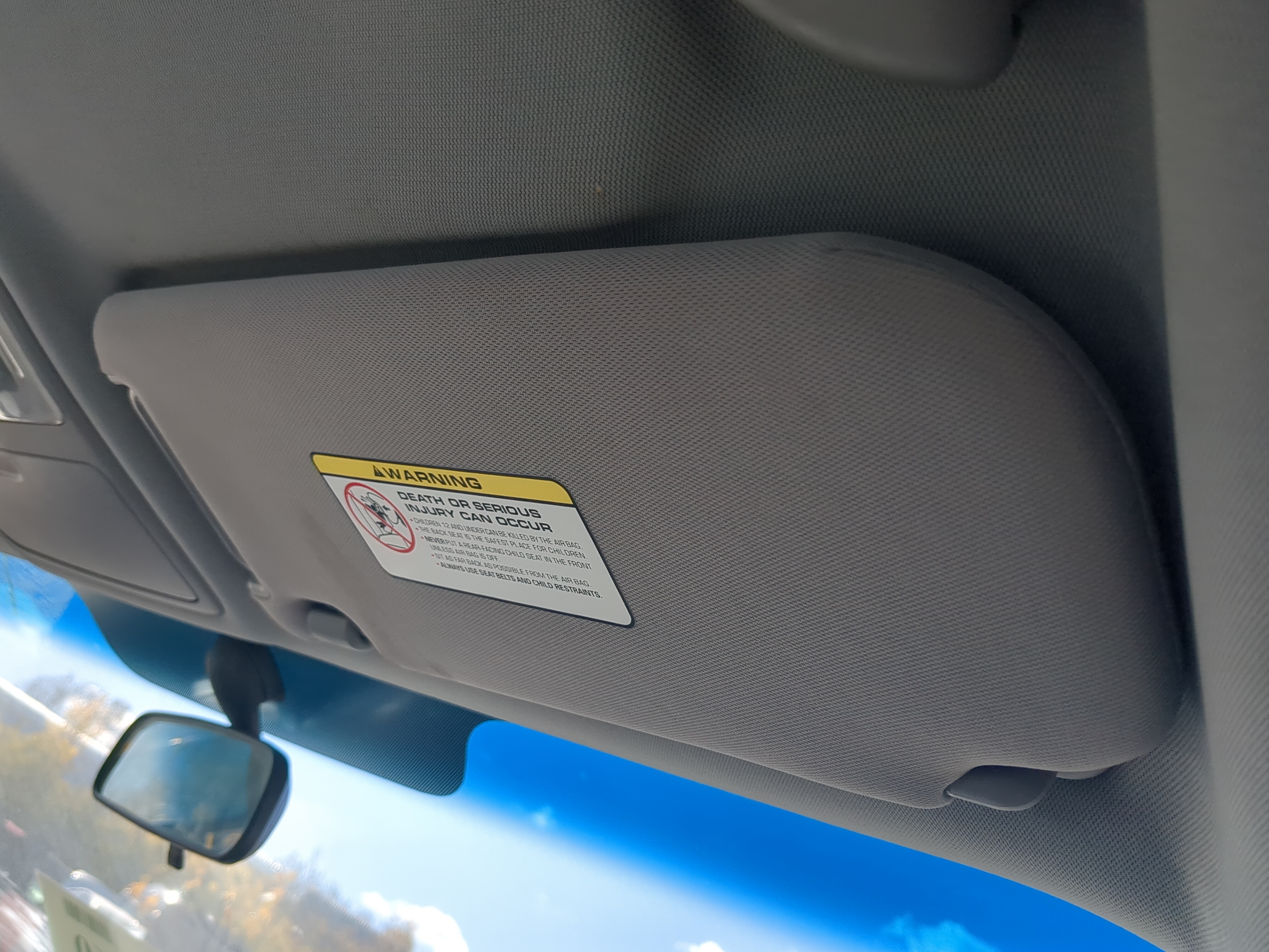 2007-2010 Hyundai Elantra Passenger Sun Visor Mirror Right Sunvisor 1147057 - Oemusedautoparts1.com