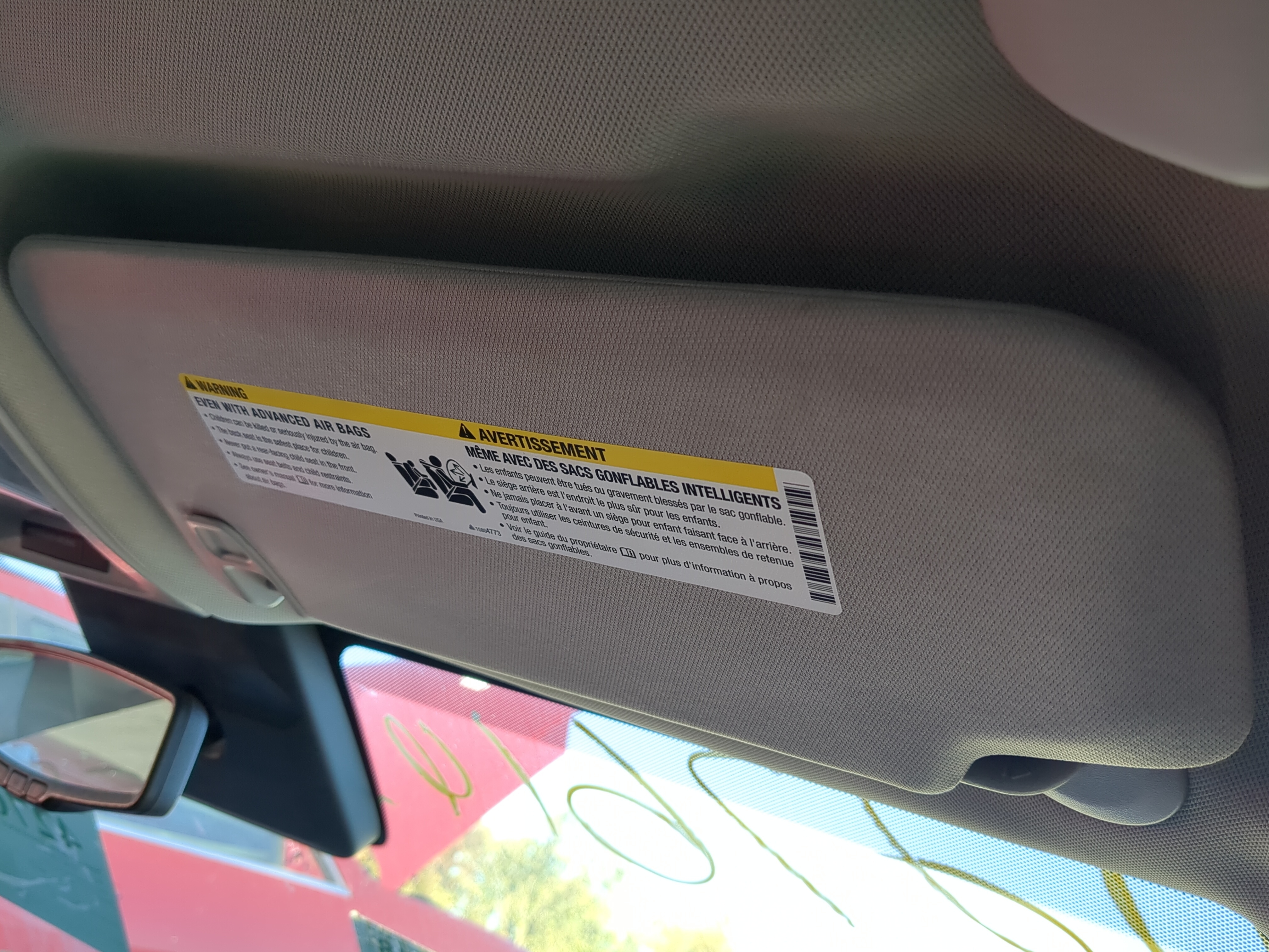 2010-2017 Chevrolet Equinox Passenger Sun Visor Mirror Right Sunvisor 1147580 - Oemusedautoparts1.com