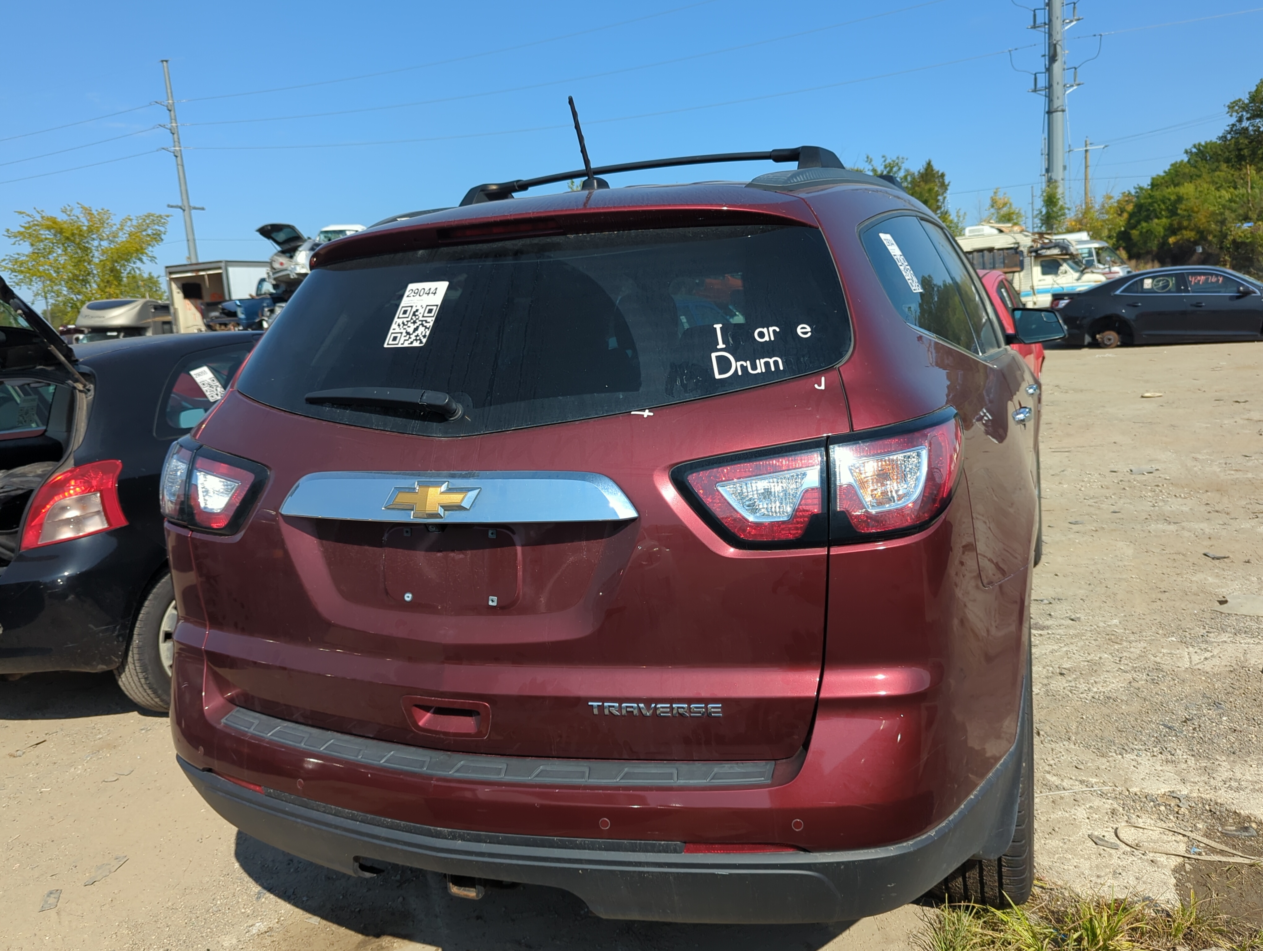 2013-2017 Chevrolet Traverse Trunk/decklid/hatch/tailgate Oem 1148339 - Oemusedautoparts1.com