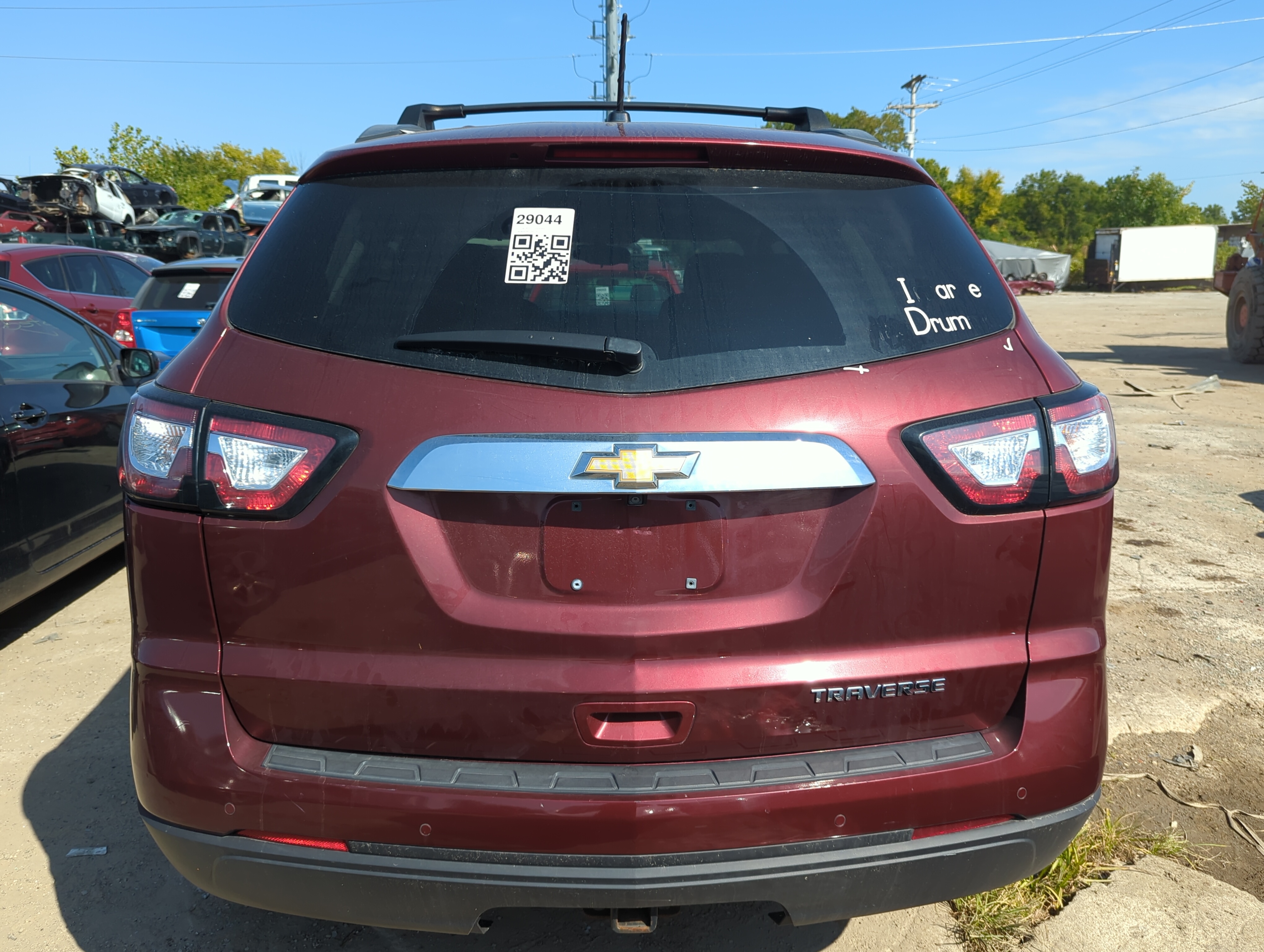 2013-2017 Chevrolet Traverse Rear Bumper Assembly Oem 1148347 - Oemusedautoparts1.com