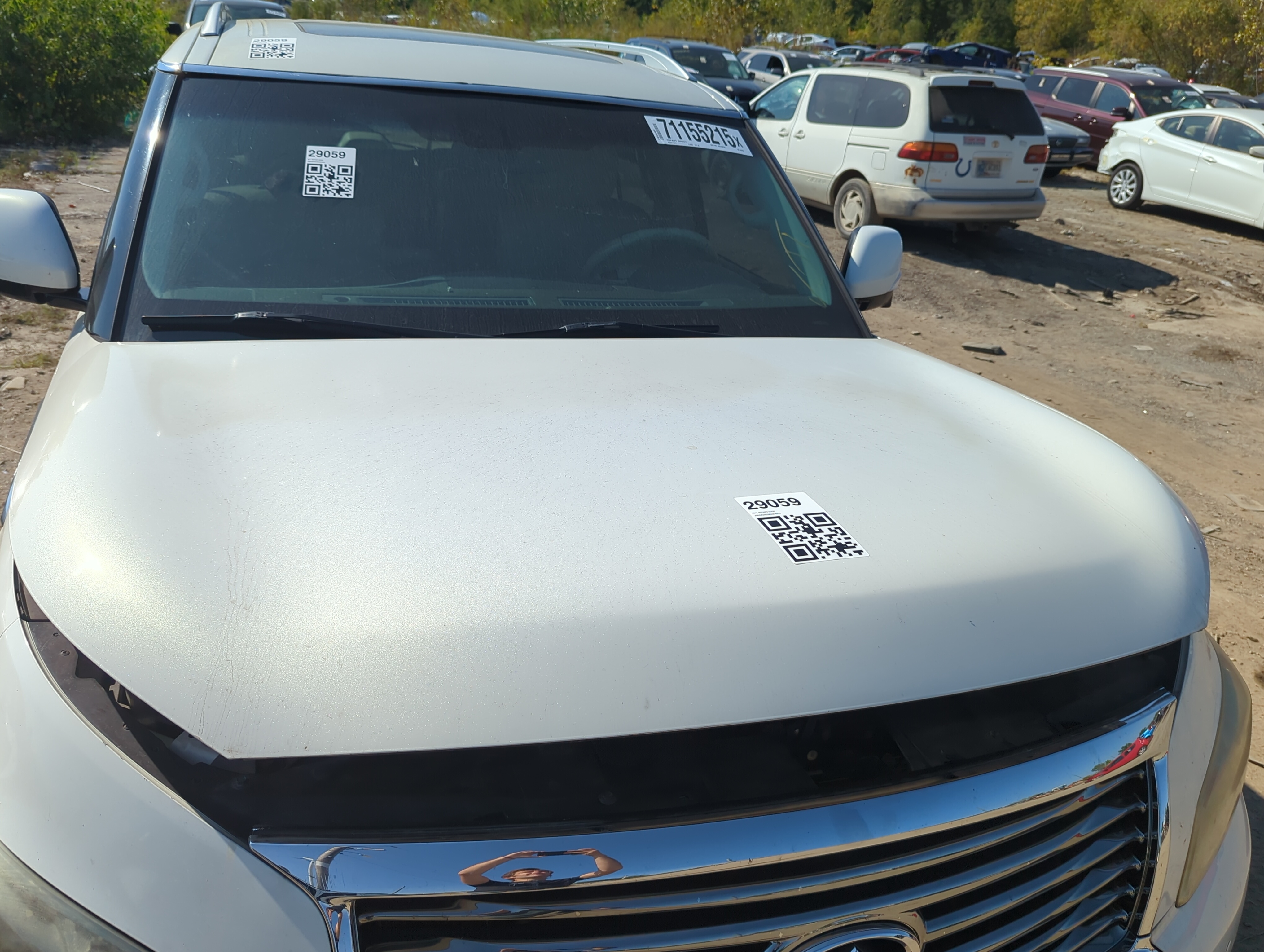 2011-2013 Infiniti Qx56 Hood Oem 1149619 - Oemusedautoparts1.com