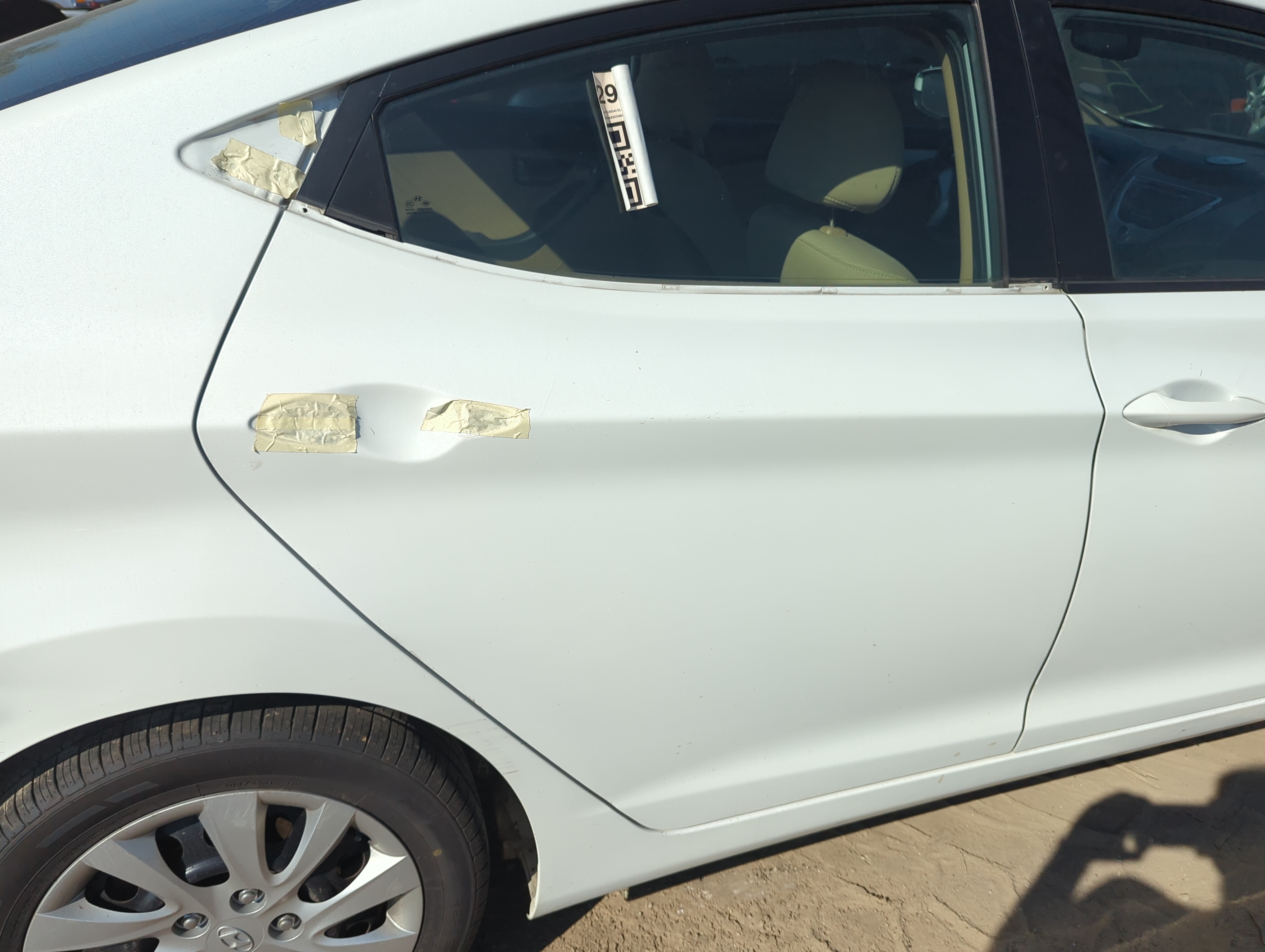 2011-2016 Hyundai Elantra Passenger Rear Door Oem 1150148 - Oemusedautoparts1.com