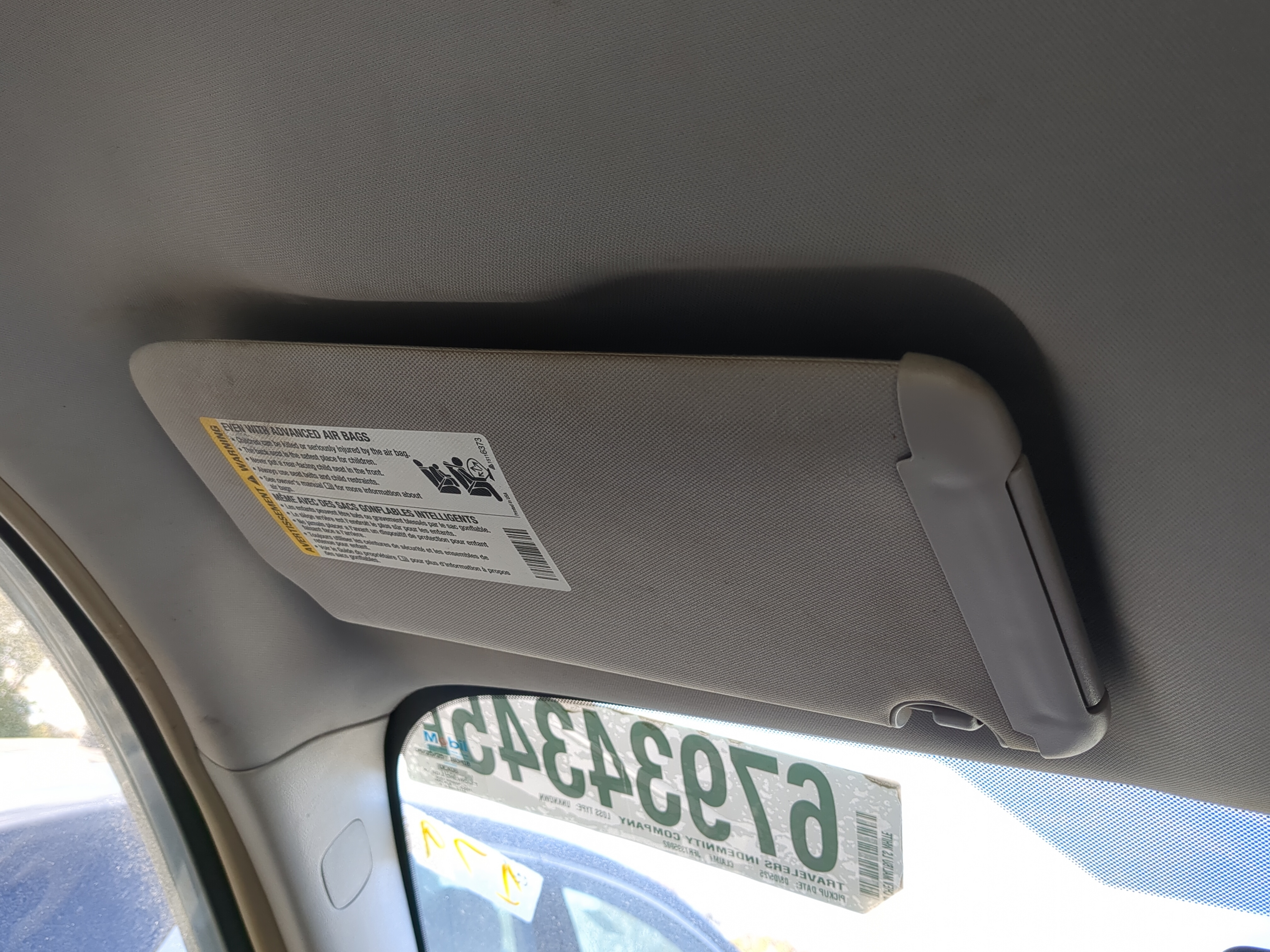 2006-2008 Chevrolet Malibu Driver Sun Visor Mirror Left Sunvisor 1150876 - Oemusedautoparts1.com