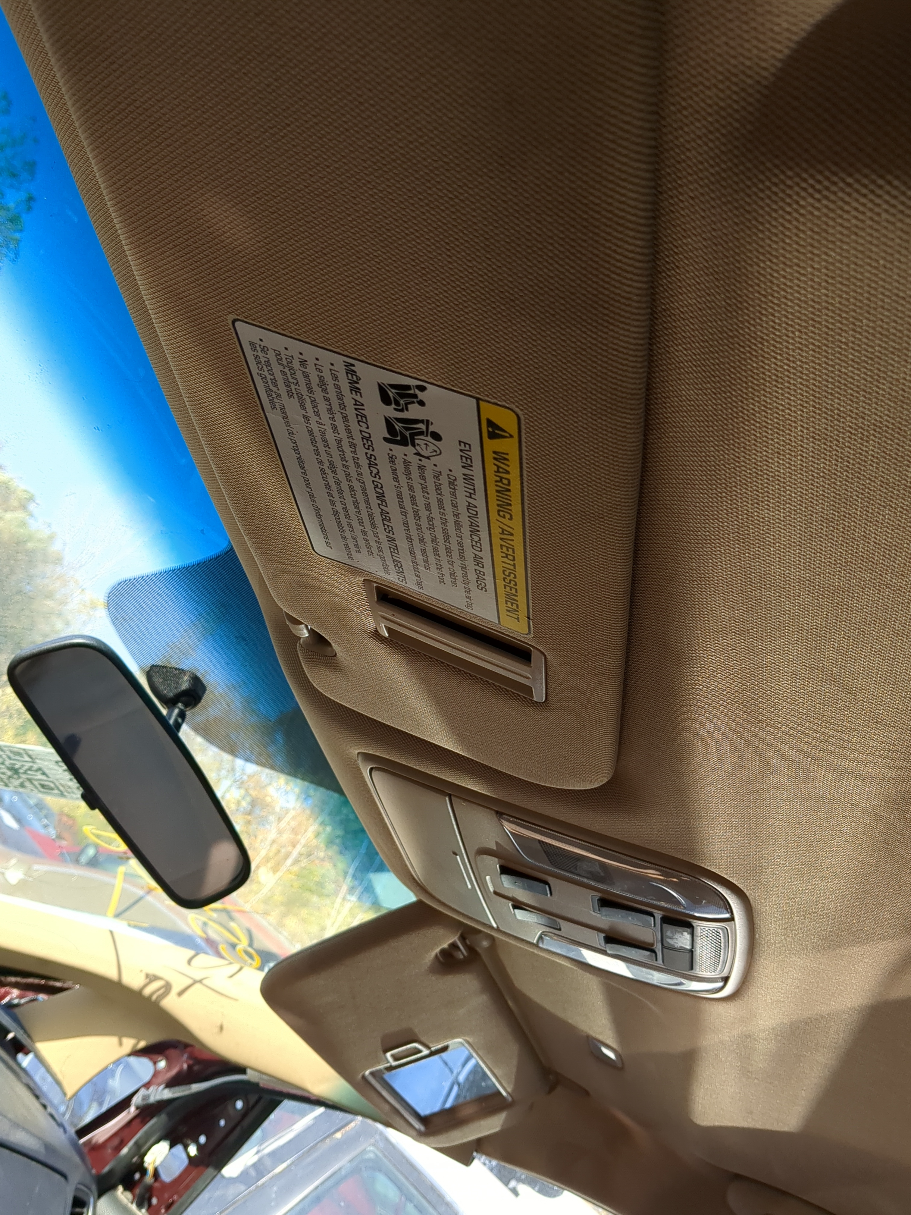 2015-2020 Kia Sedona Driver Sun Visor Mirror Left Sunvisor 1152206 - Oemusedautoparts1.com