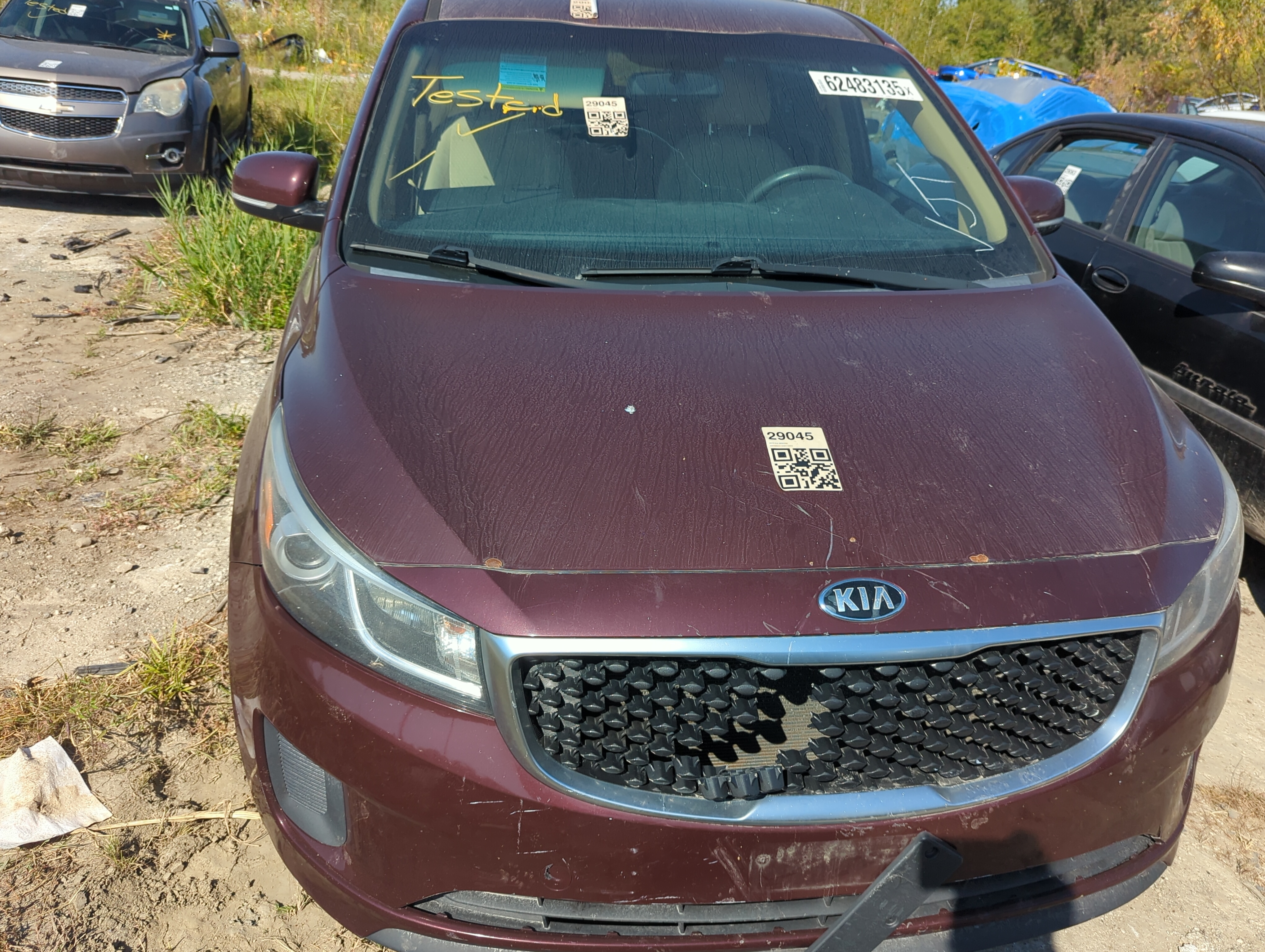 2015-2021 Kia Sedona Hood Oem 1152214 - Oemusedautoparts1.com