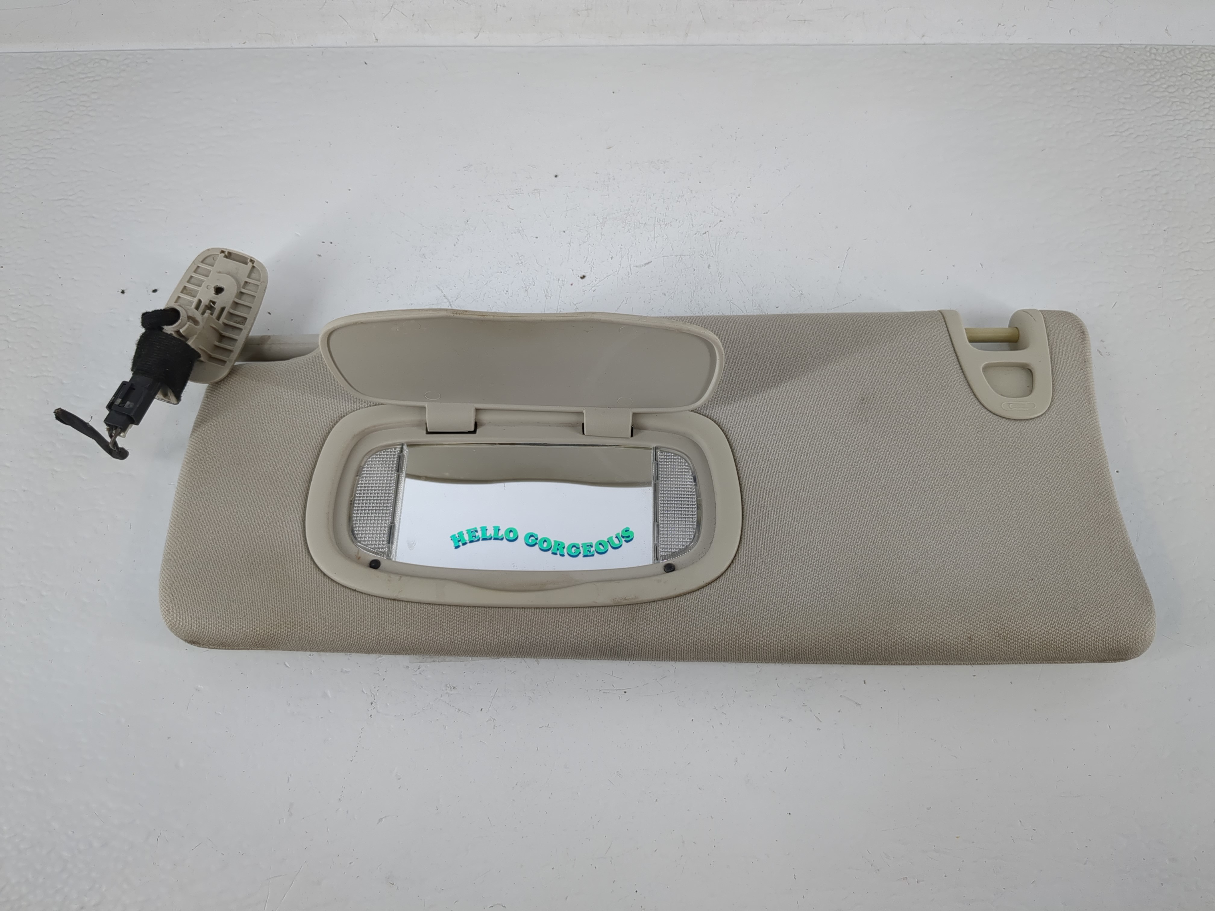 2013-2016 Dodge Dart Driver Sun Visor Mirror Left Sunvisor Gray 1152698 - Oemusedautoparts1.com