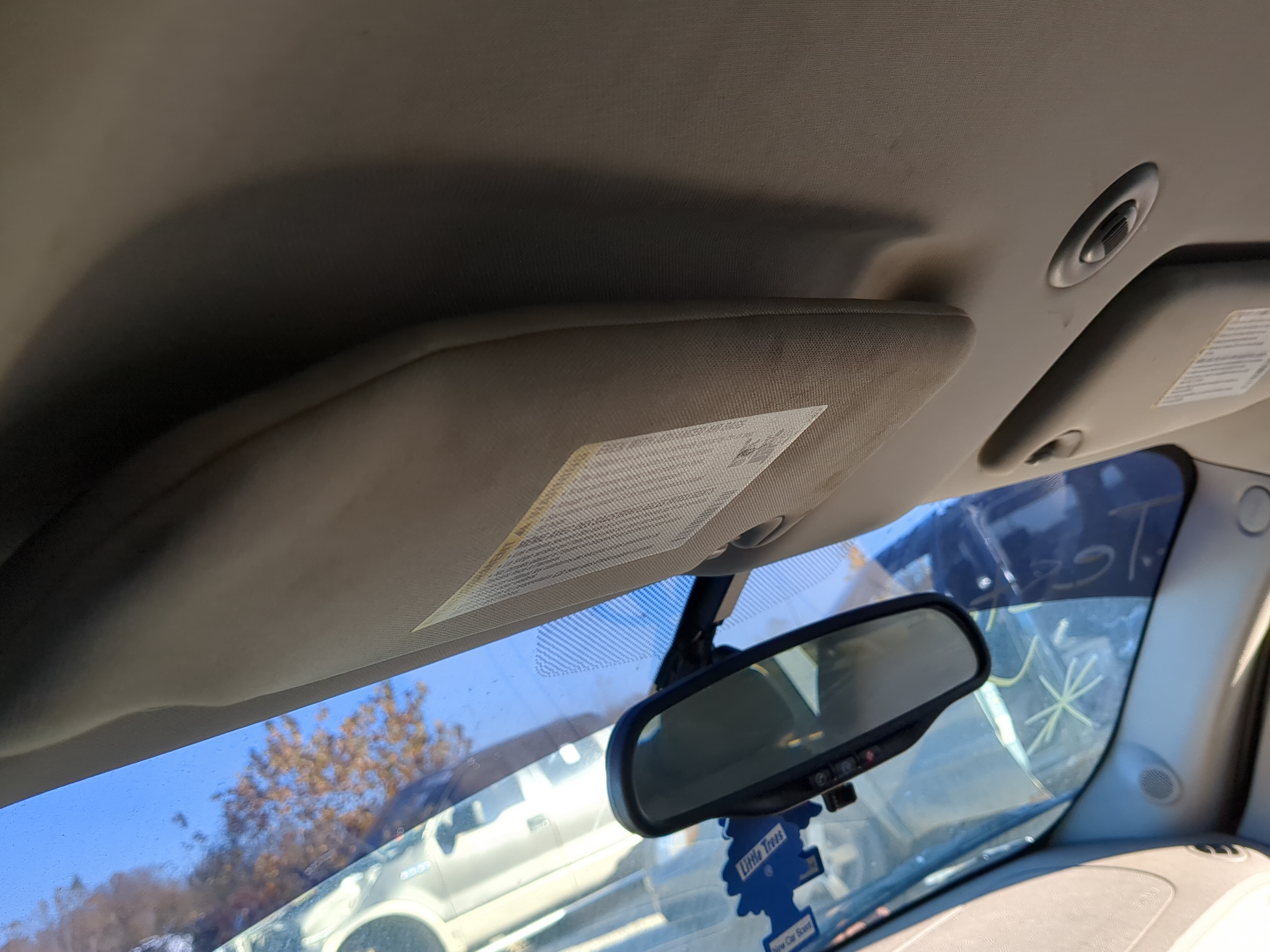 2006-2011 Chevrolet Hhr Driver Sun Visor Mirror Left Sunvisor 1152738 - Oemusedautoparts1.com