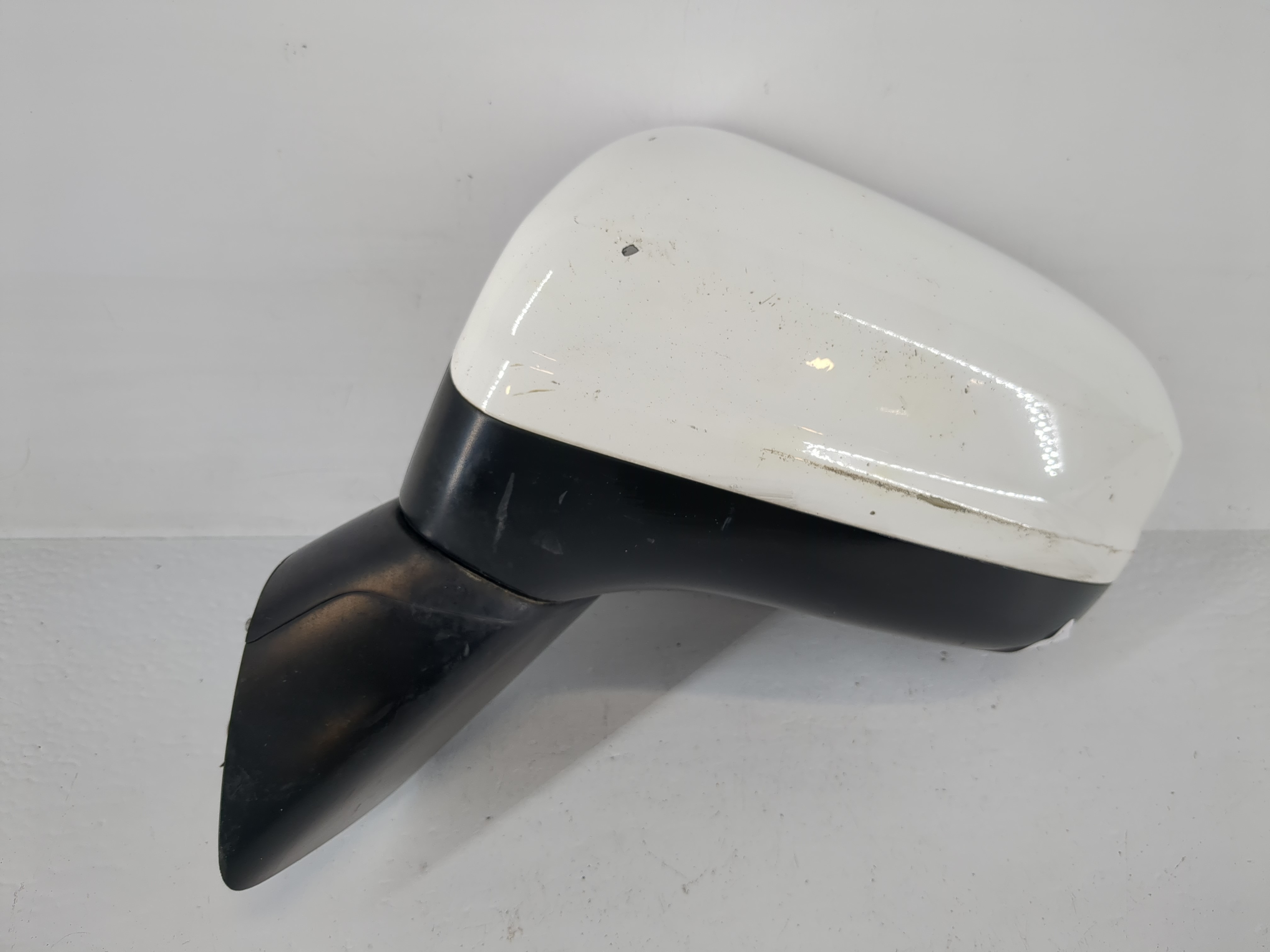 2014-2015 Honda Civic Driver Left Side View Manual Door Mirror White 1153825 - Oemusedautoparts1.com