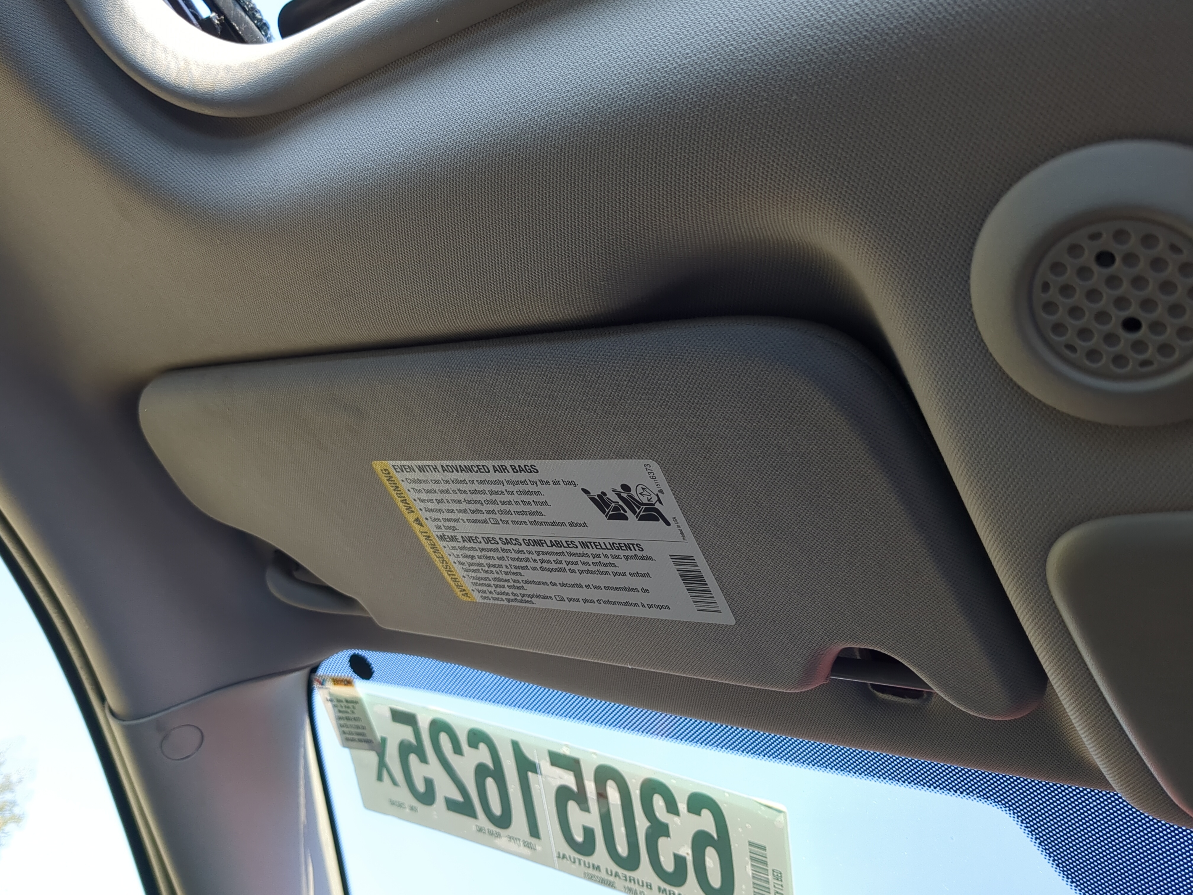 2006-2016 Chevrolet Impala Driver Sun Visor Mirror Left Sunvisor 1154530 - Oemusedautoparts1.com