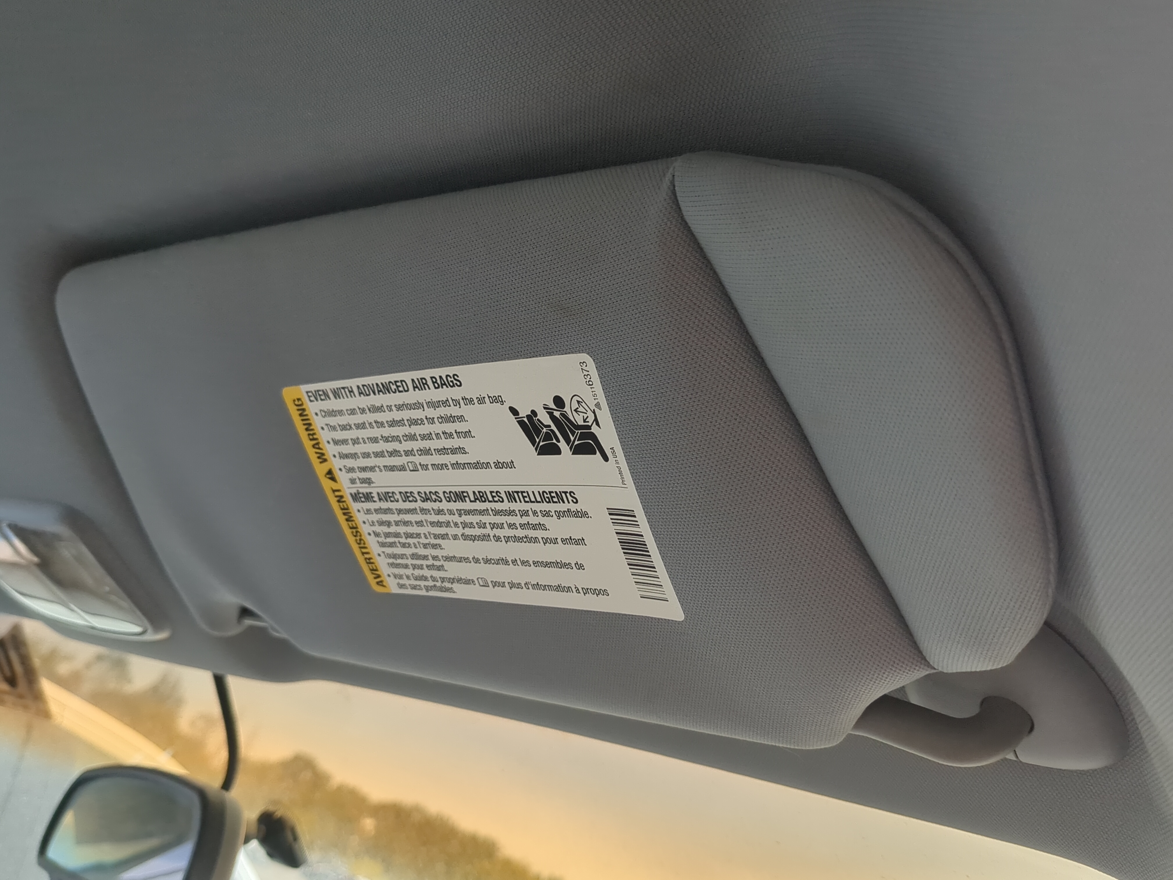 2005-2009 Buick Lacrosse Passenger Sun Visor Mirror Right Sunvisor 1154812 - Oemusedautoparts1.com