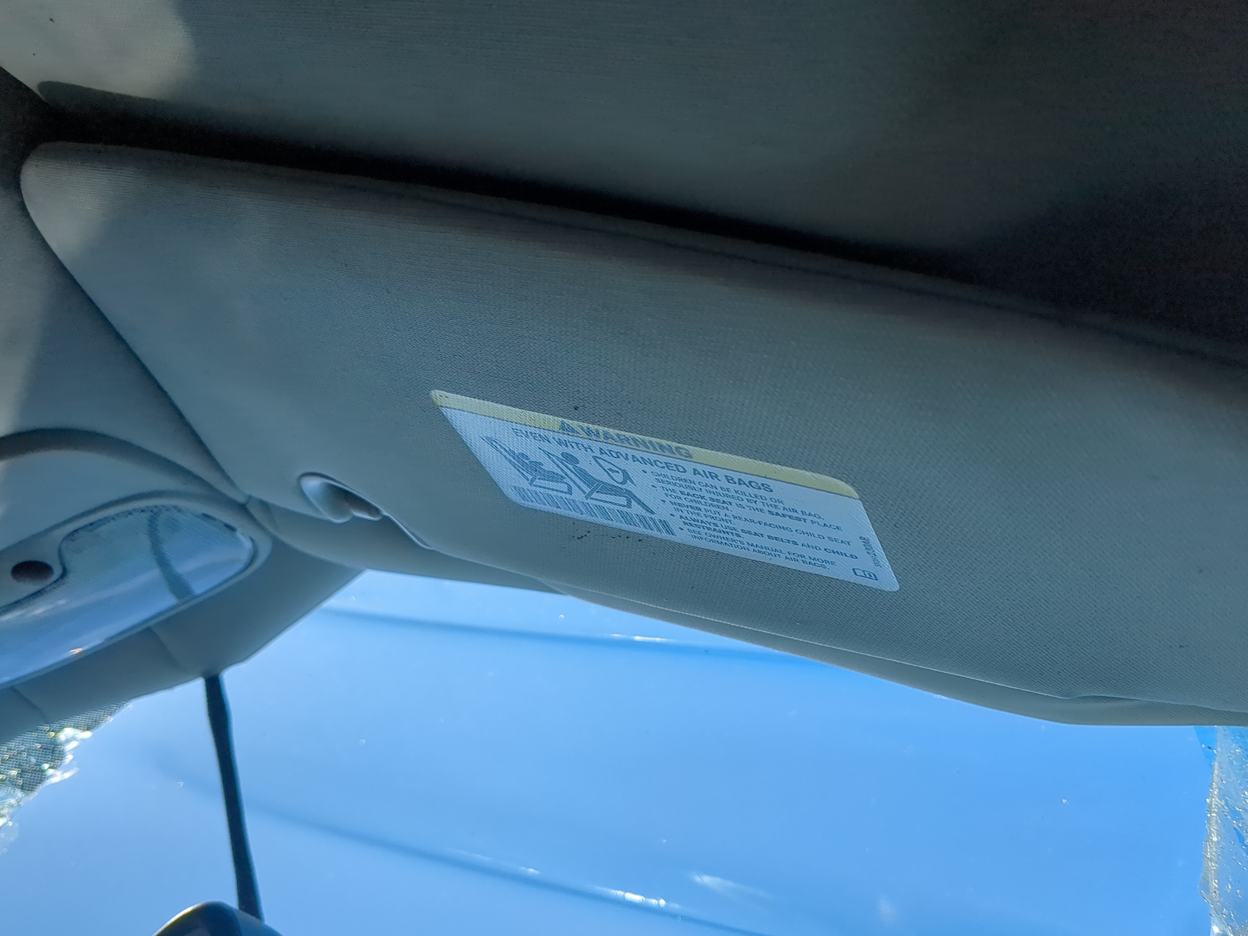 2009-2012 Dodge Caliber Passenger Sun Visor Mirror Right Sunvisor 1154989 - Oemusedautoparts1.com