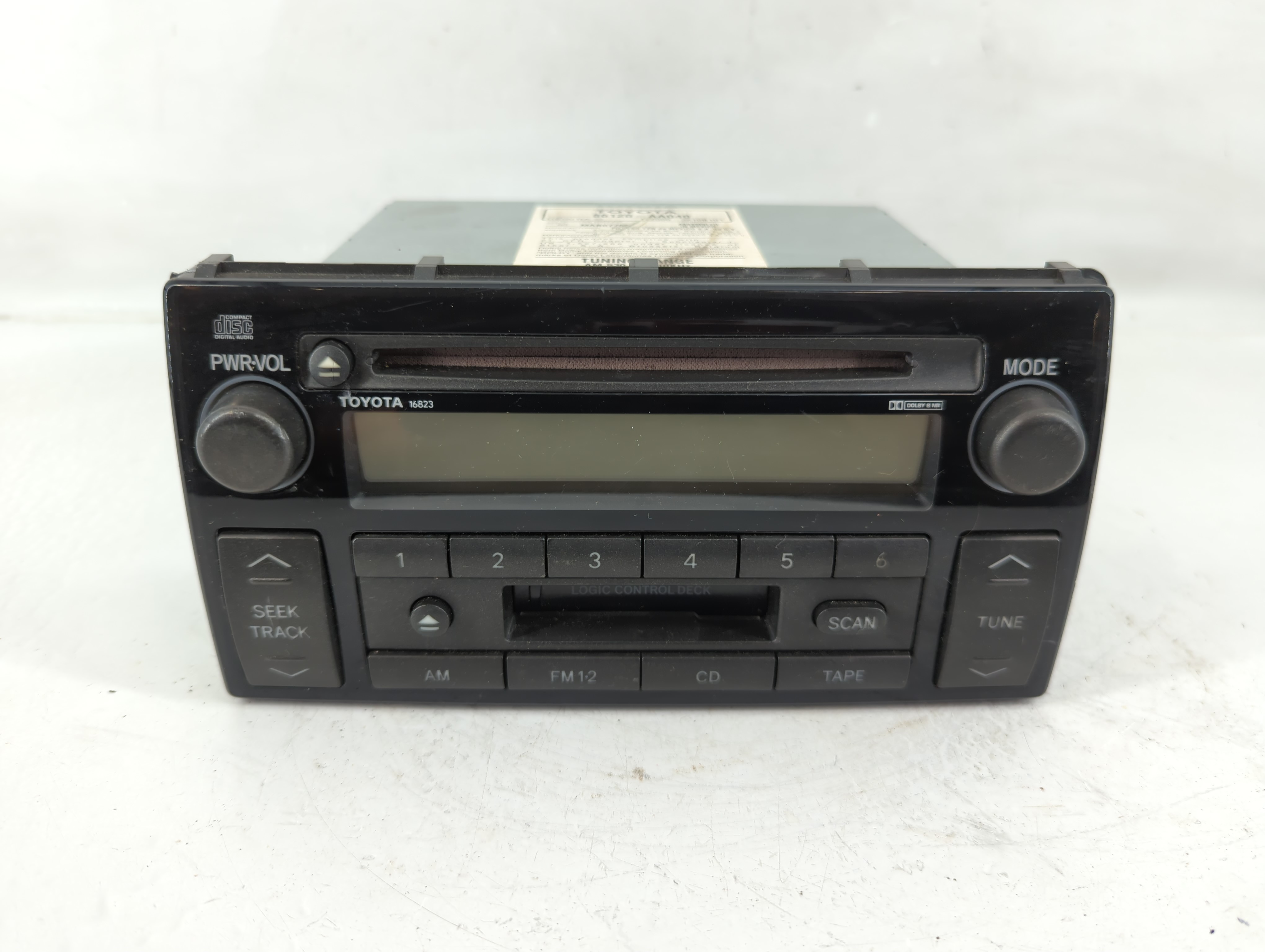 2002-2004 Toyota Camry Am Fm Cd Player Radio Receiver 1155489 - Oemusedautoparts1.com