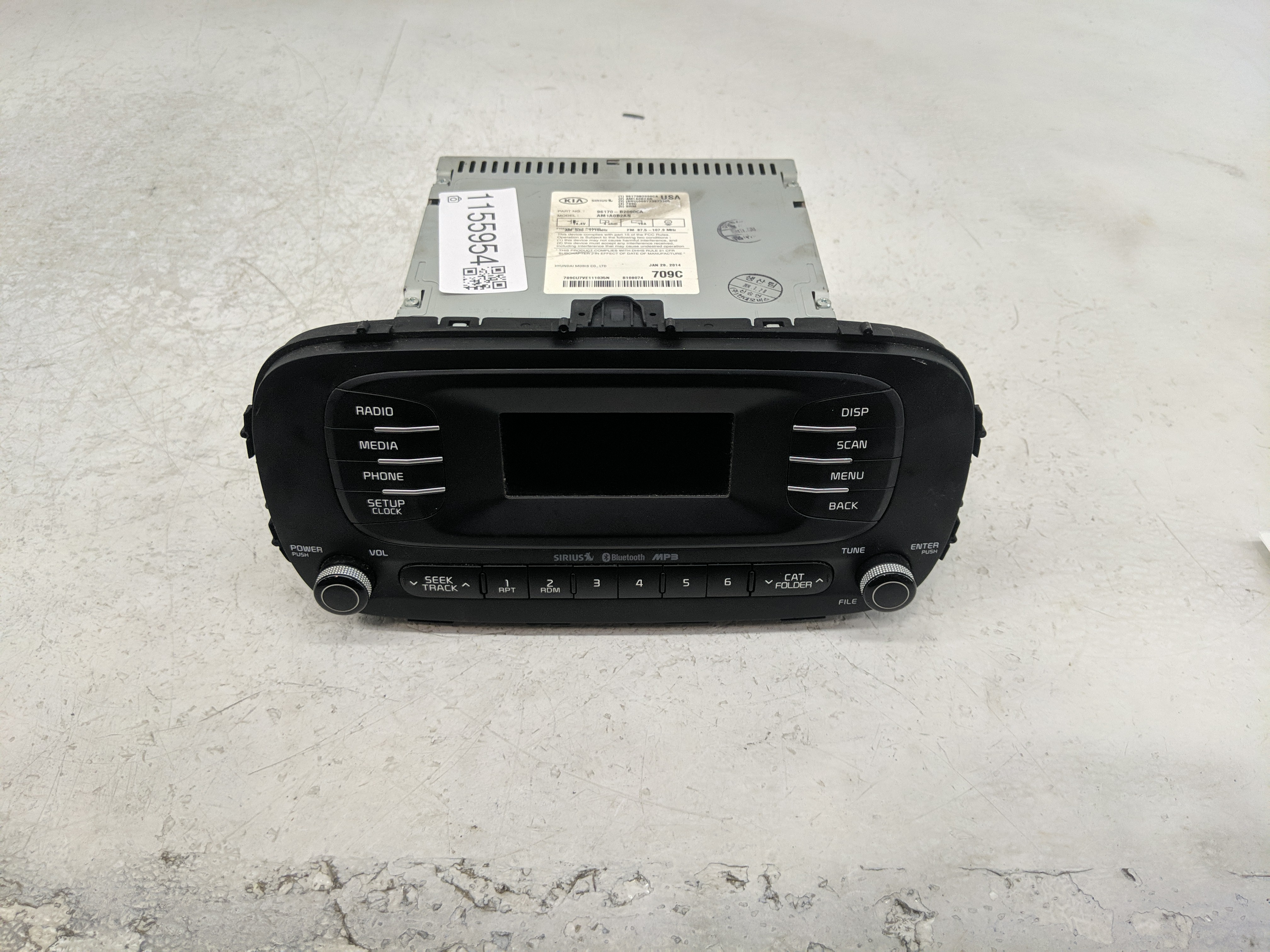 2014-2016 Kia Soul Am Fm Cd Player Radio Receiver 1155954 - Oemusedautoparts1.com