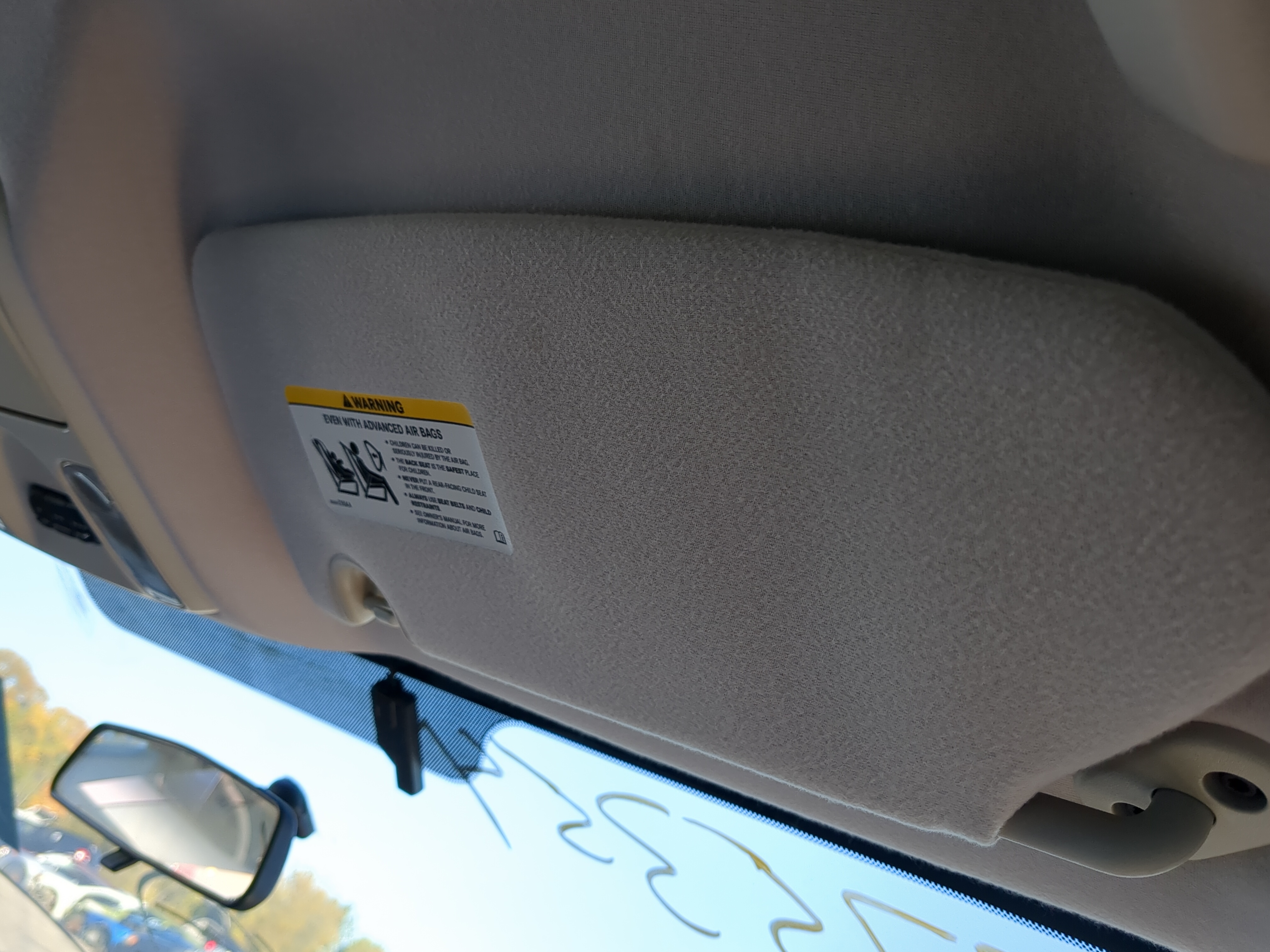 2007 Chrysler Pacifica Passenger Sun Visor Mirror Right Sunvisor 1156597 - Oemusedautoparts1.com