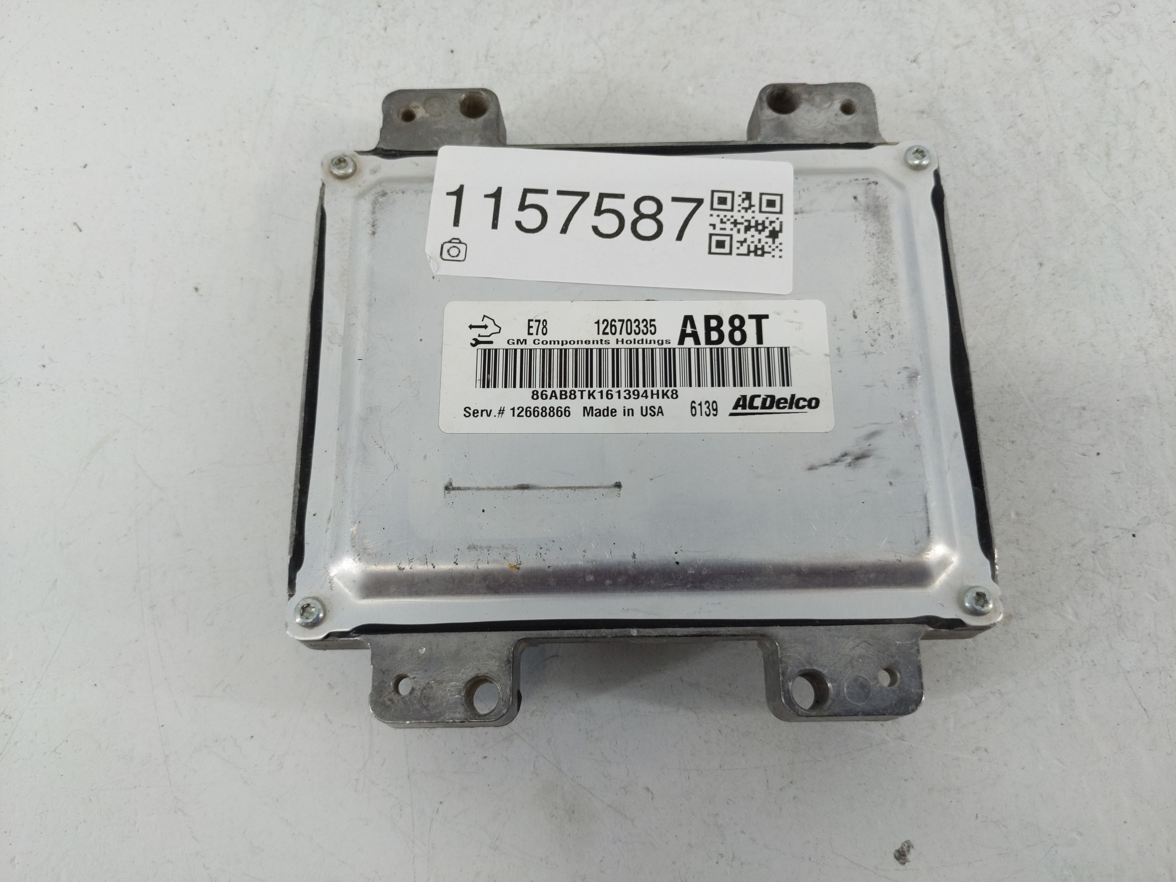 Chevrolet Silverado 2500 Engine Control Computer Ecu Pcm Ecm Pcu Oem 1157587 - Oemusedautoparts1.com