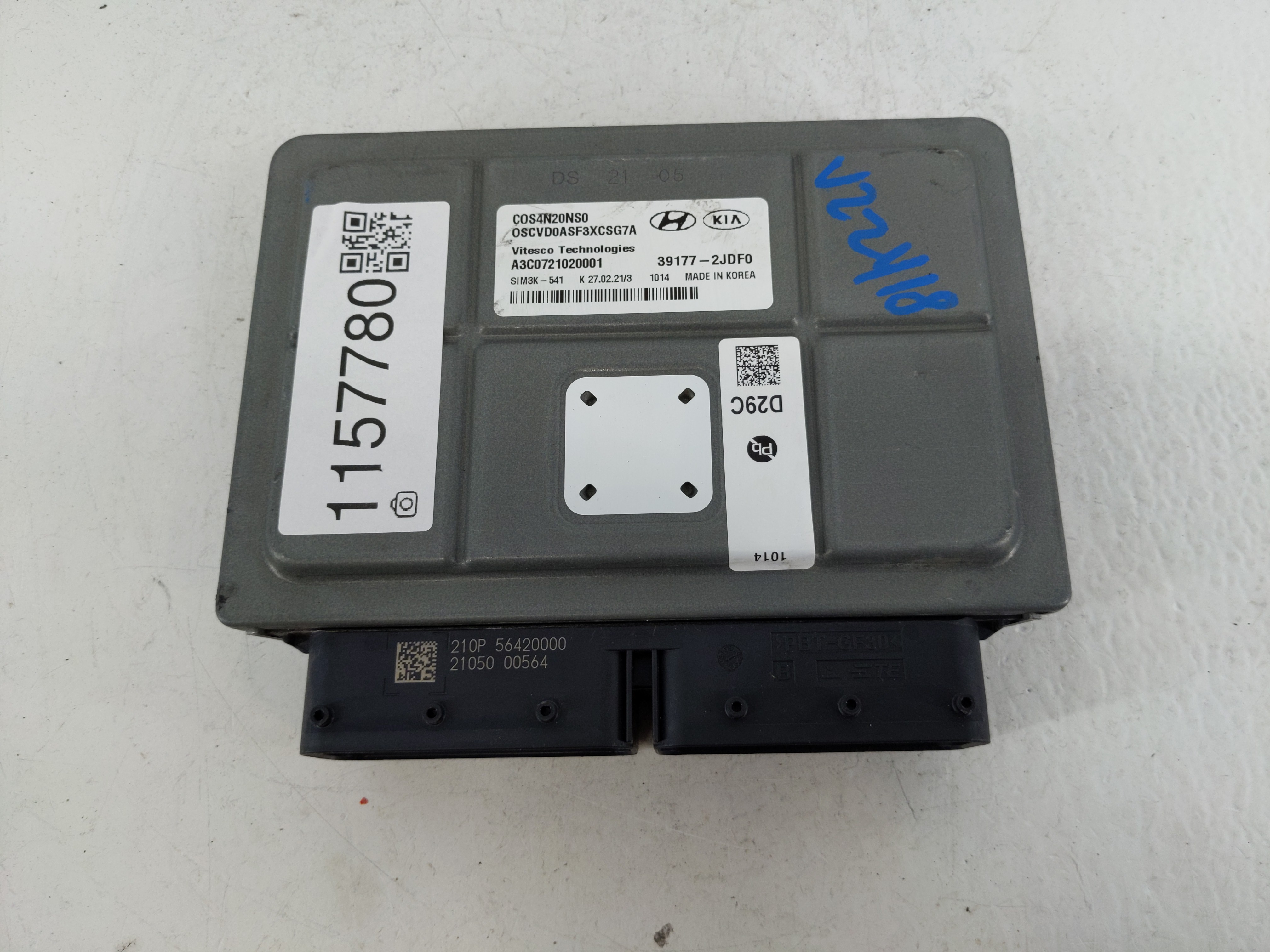 Picture of 2022-2022 Hyundai Kona Engine Control Computer Ecu Pcm Ecm Pcu Oem 1157780