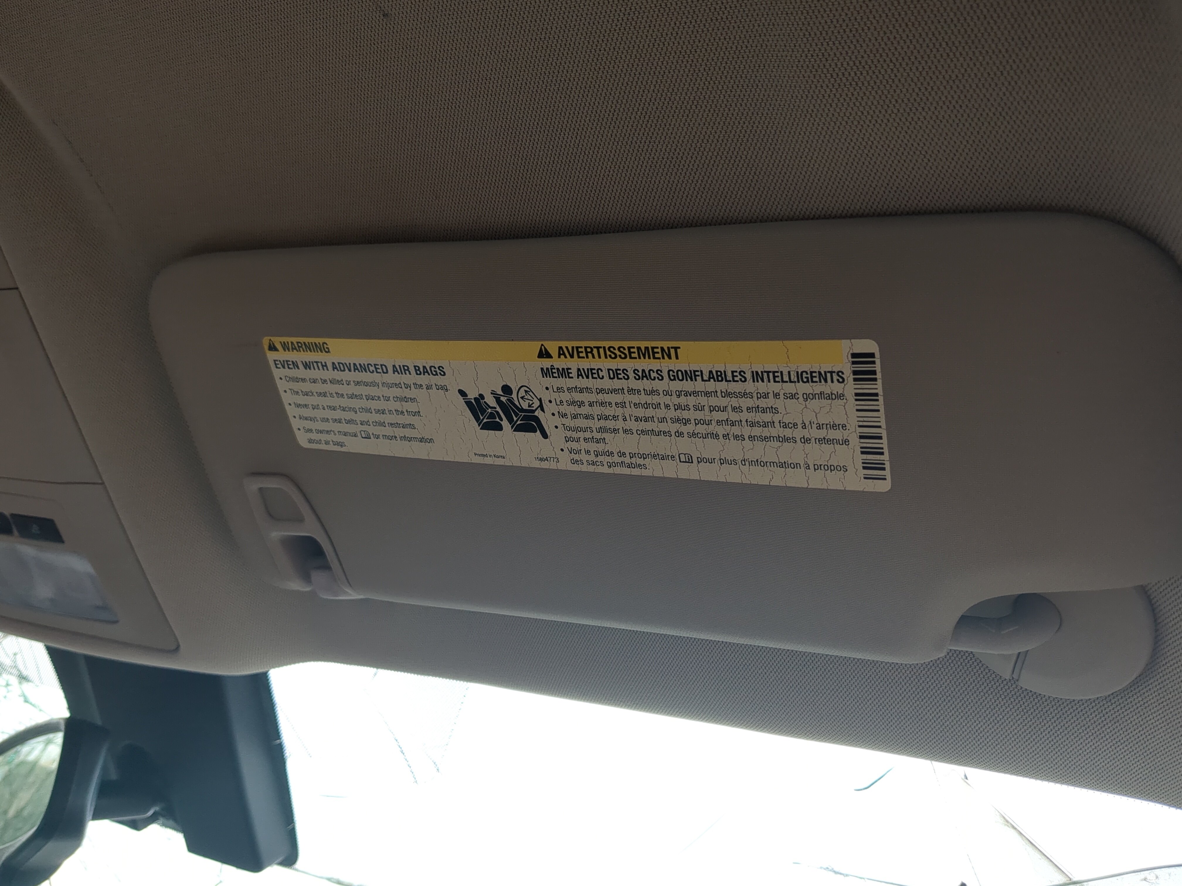 2011-2015 Buick Regal Passenger Sun Visor Mirror Right Sunvisor 1158017 - Oemusedautoparts1.com