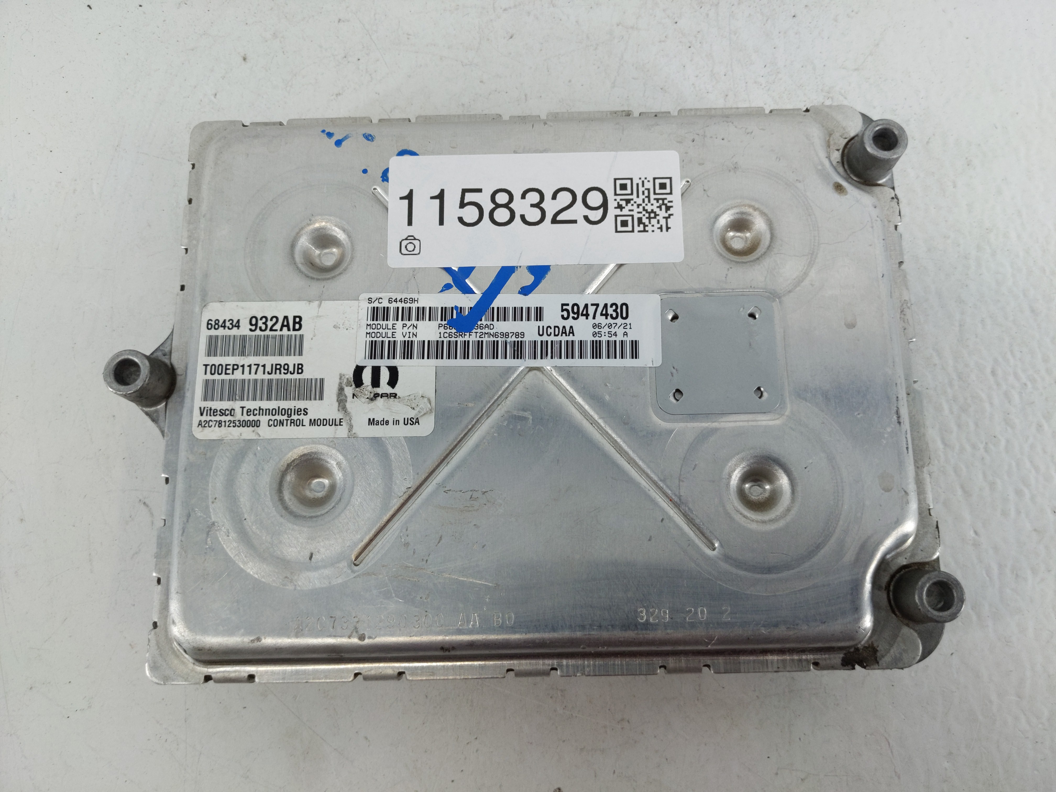 Picture of Dodge Ram 1500 Engine Control Computer Ecu Pcm Ecm Pcu Oem 68434932ab 1158329