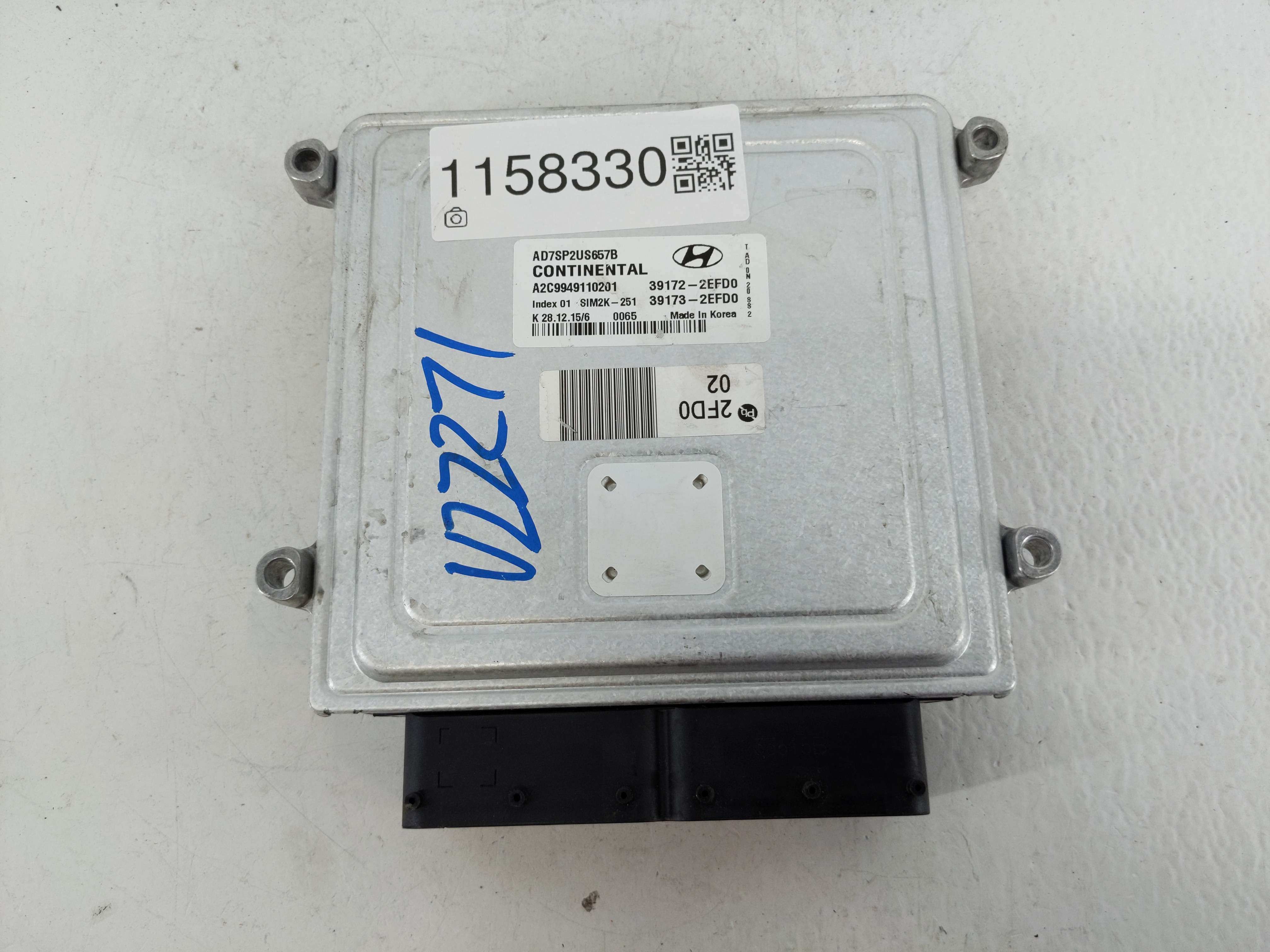 2017-2018 Hyundai Elantra Engine Control Computer Ecu Pcm Ecm Pcu Oem 1158330 - Oemusedautoparts1.com