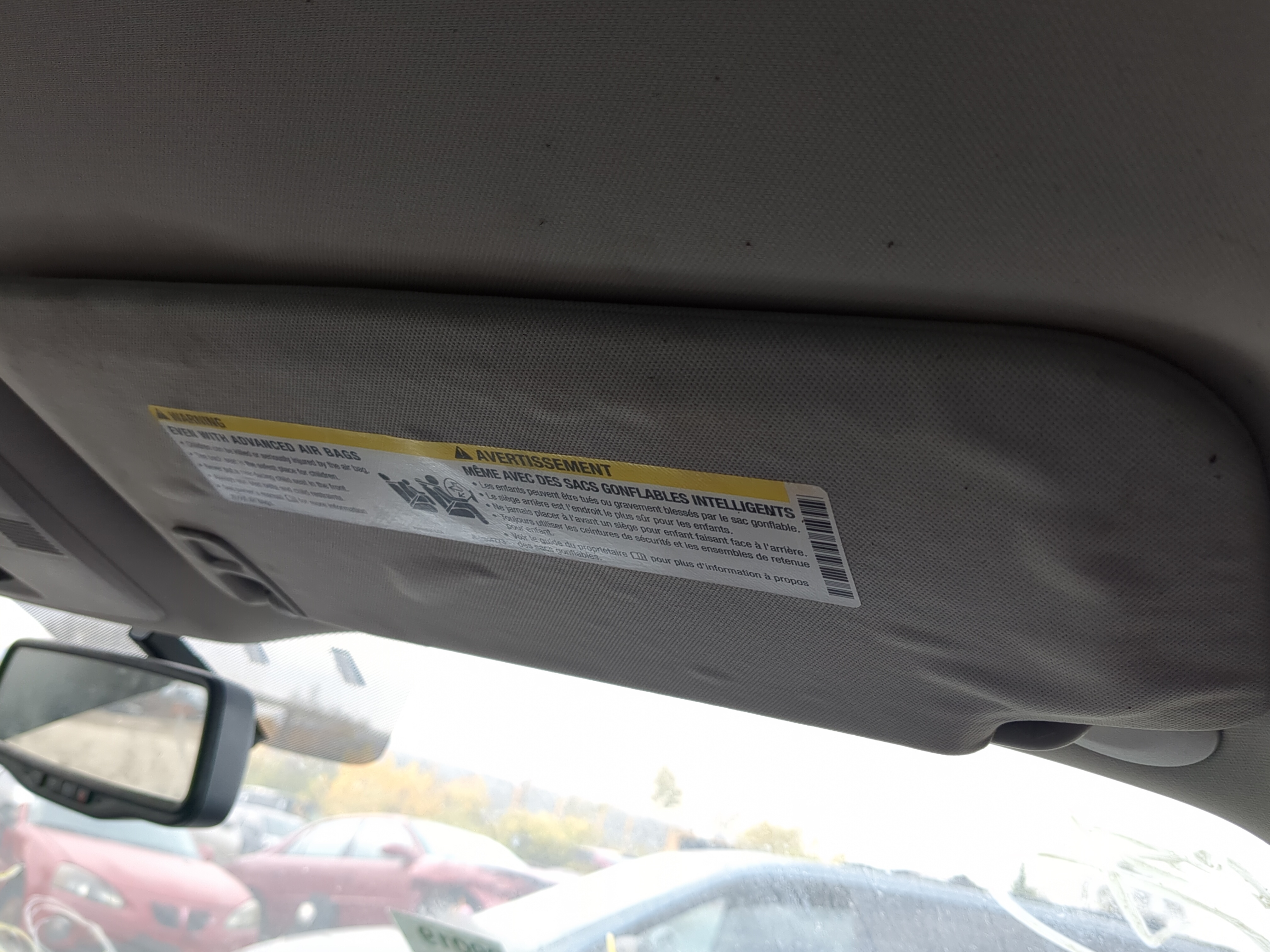 2007-2017 Gmc Acadia Passenger Sun Visor Mirror Right Sunvisor 1158502 - Oemusedautoparts1.com