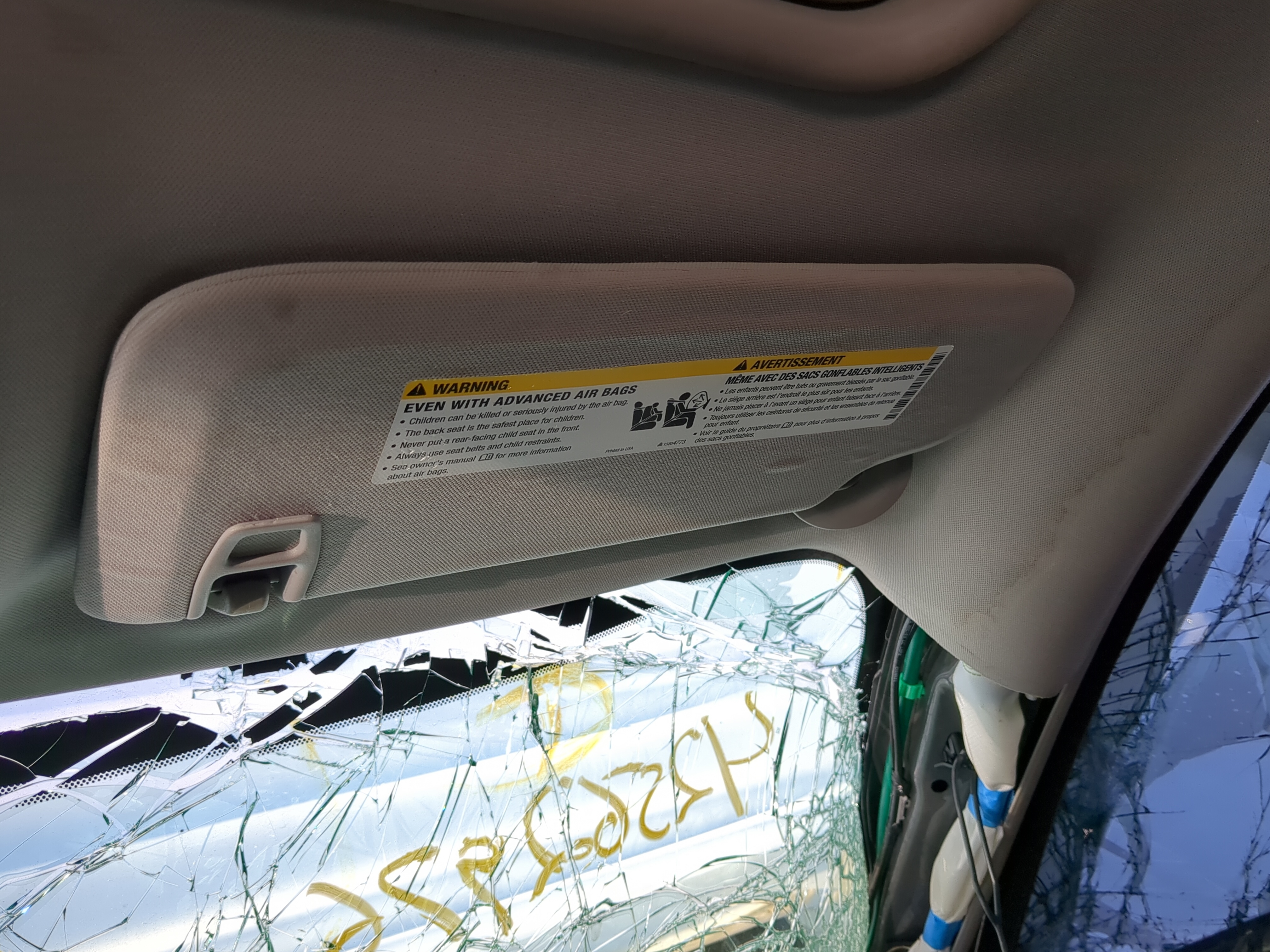 2004-2012 Chevrolet Malibu Passenger Sun Visor Mirror Right Sunvisor 1160163 - Oemusedautoparts1.com