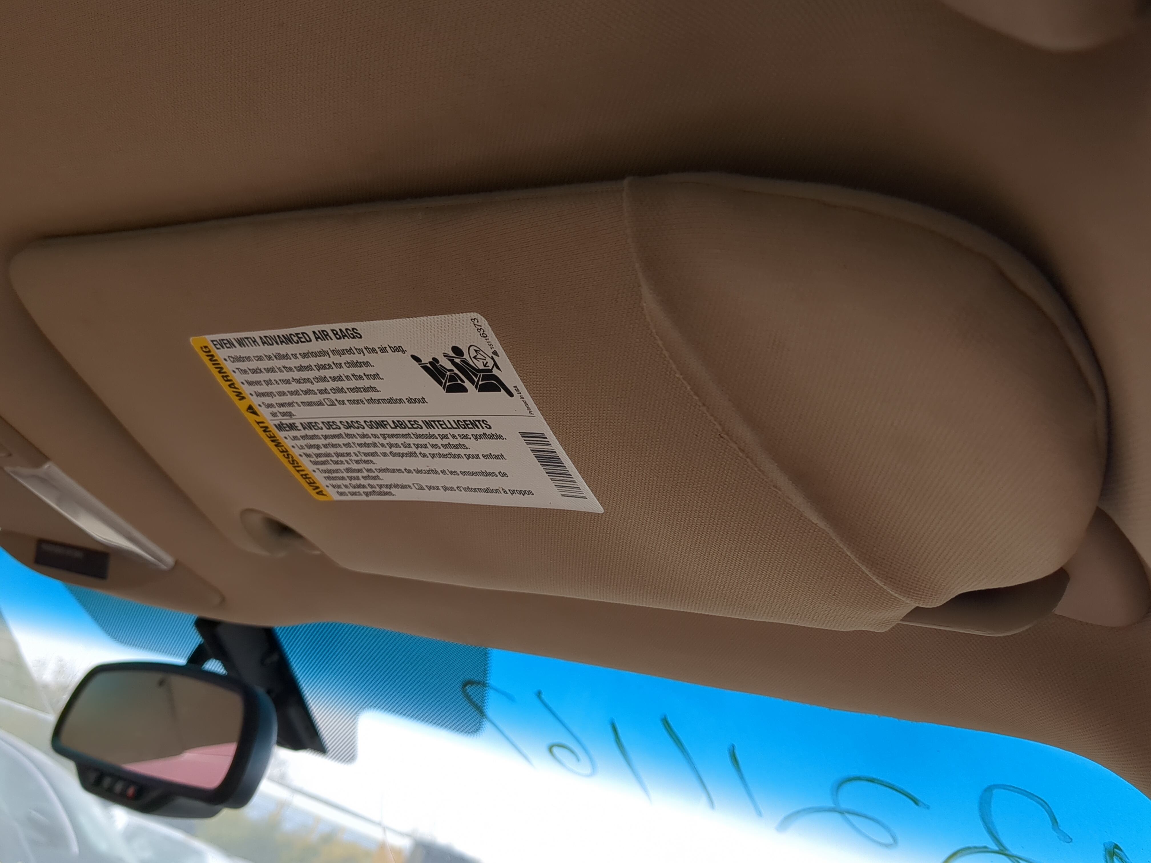 2006-2011 Buick Lucerne Passenger Sun Visor Mirror Right Sunvisor 1160421 - Oemusedautoparts1.com