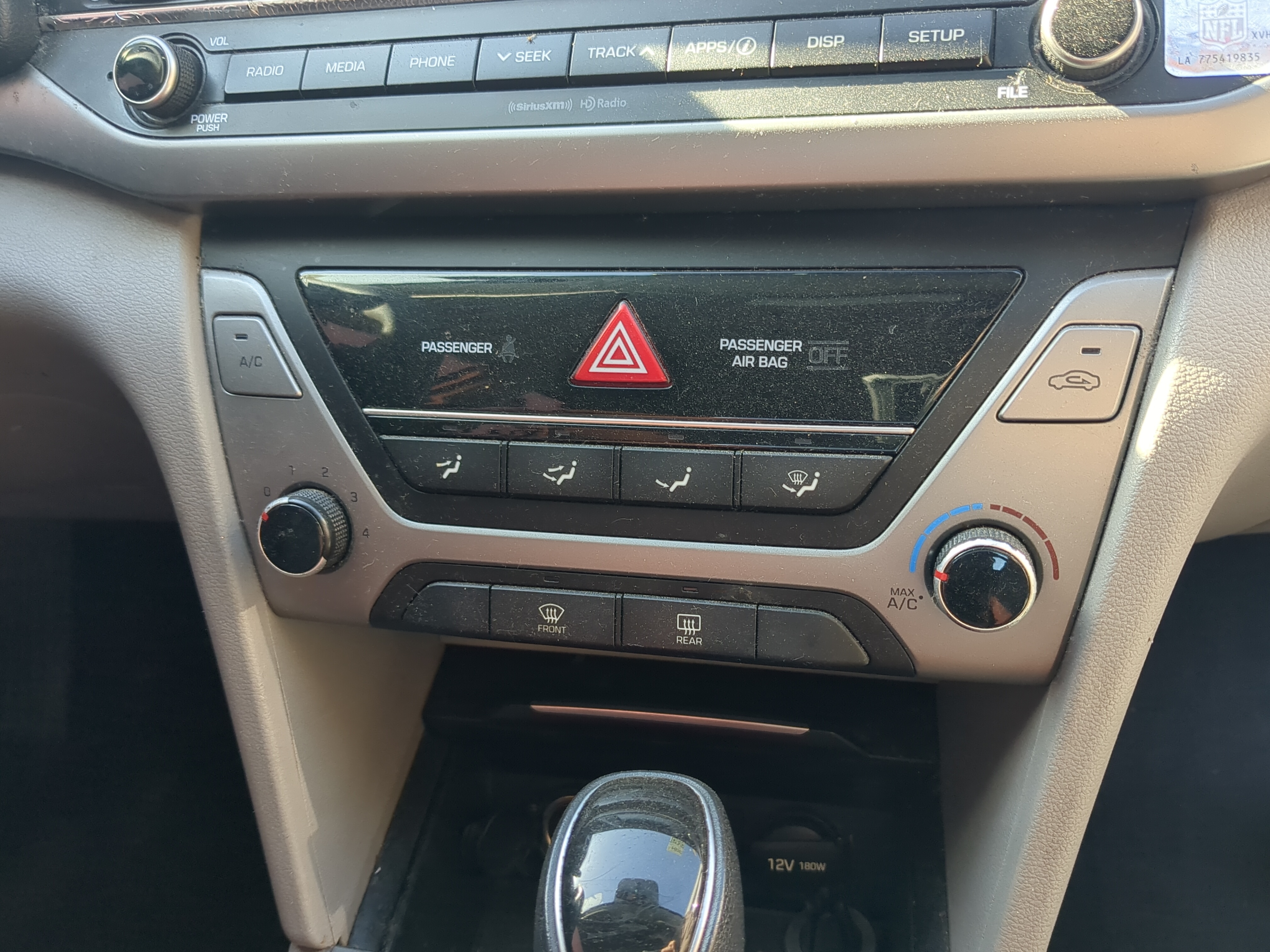 Picture of 2017-2018 Hyundai Elantra Ac Heater Climate Control 1160564