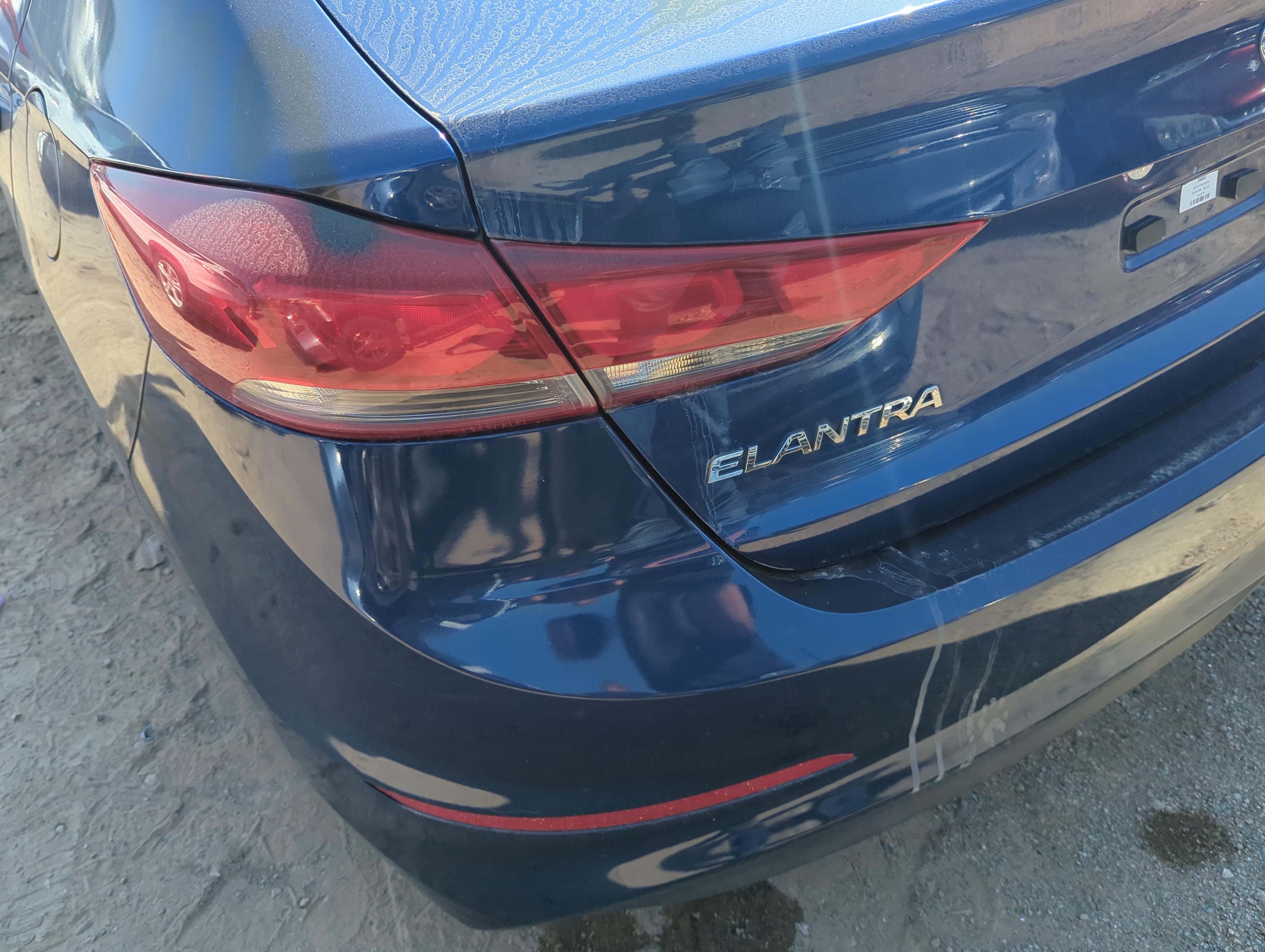 2017-2018 Hyundai Elantra Rear Bumper Assembly Oem 1160570 - Oemusedautoparts1.com