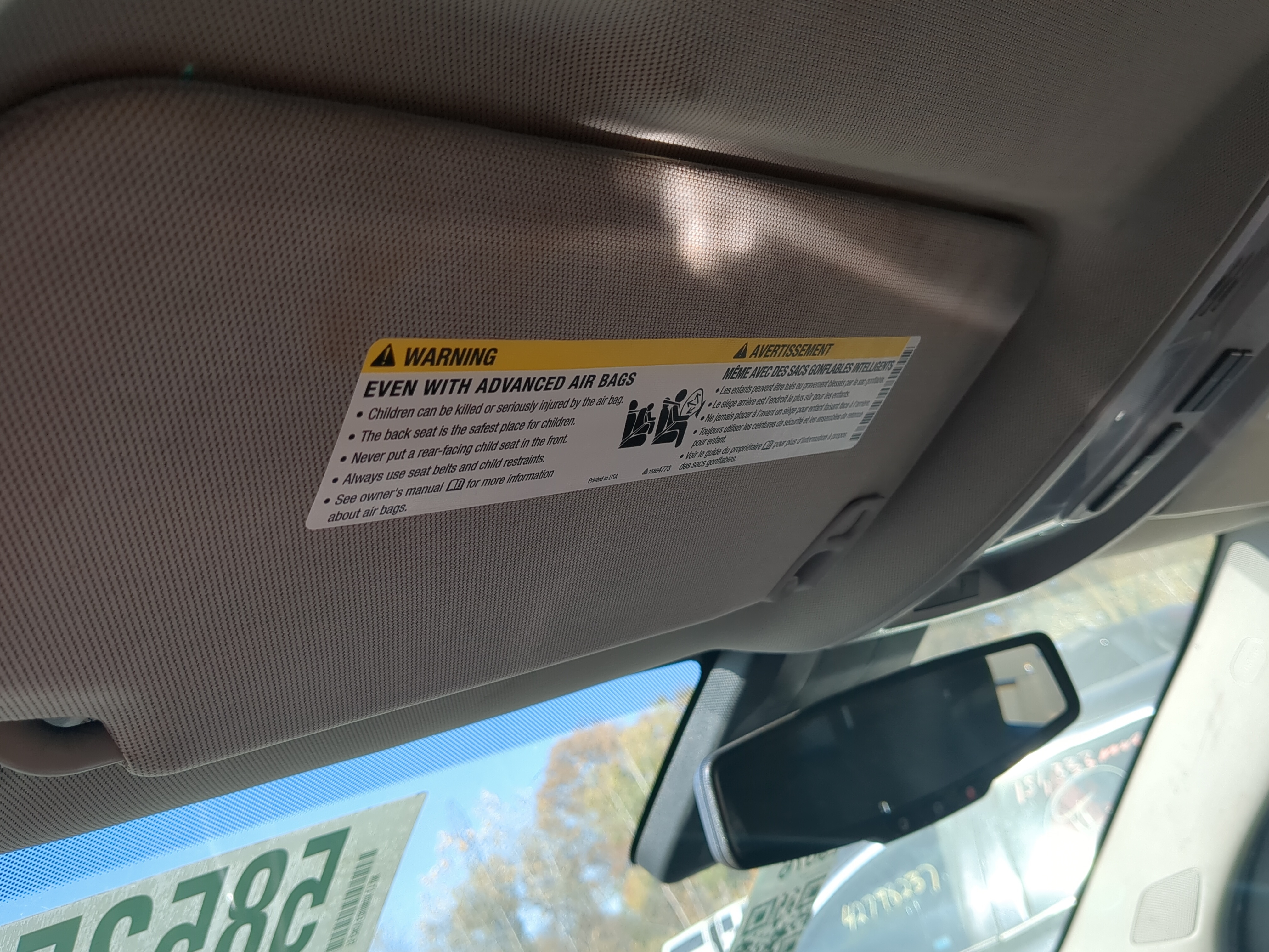 2010-2017 Chevrolet Equinox Driver Sun Visor Mirror Left Sunvisor 1160876 - Oemusedautoparts1.com