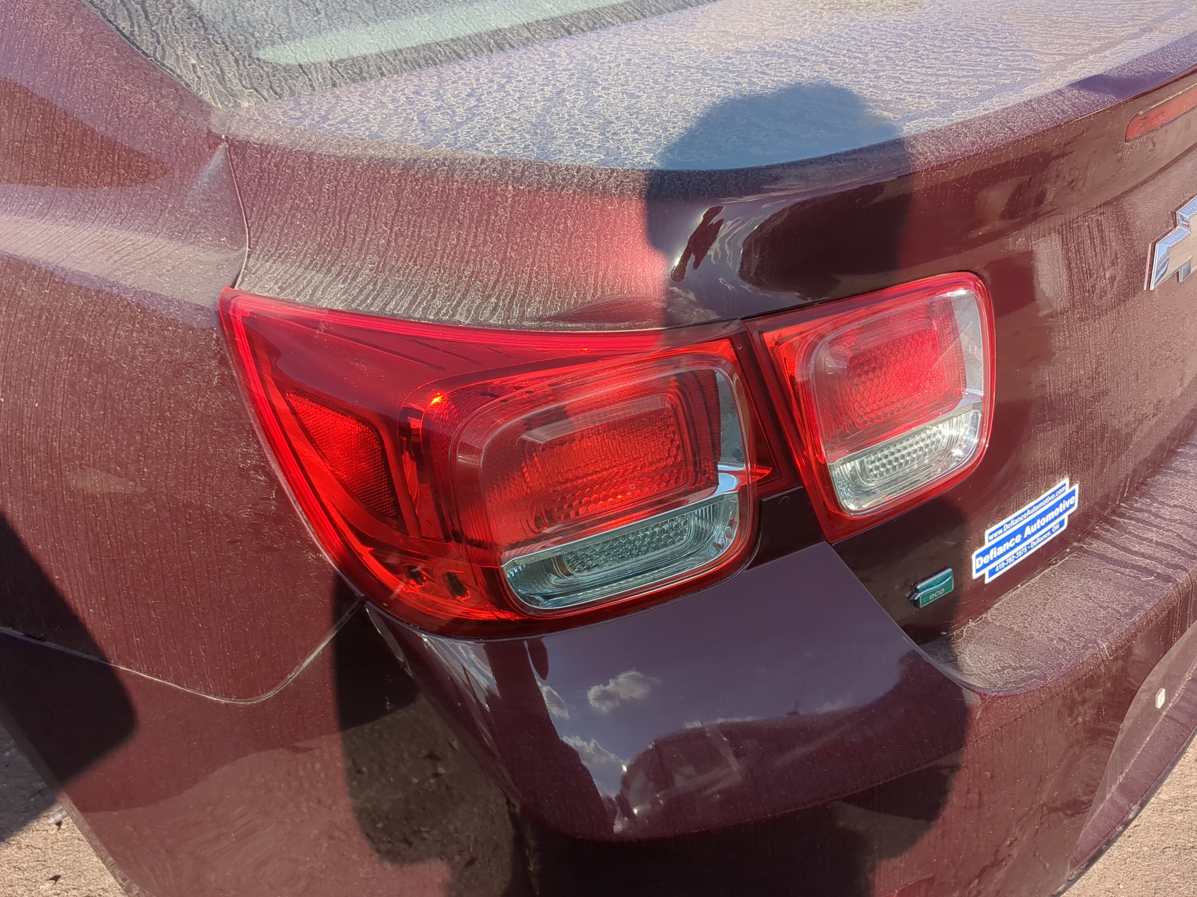 Picture of 2013-2016 Chevrolet Malibu Driver Left Side Tail Light Taillight Oem 1161328