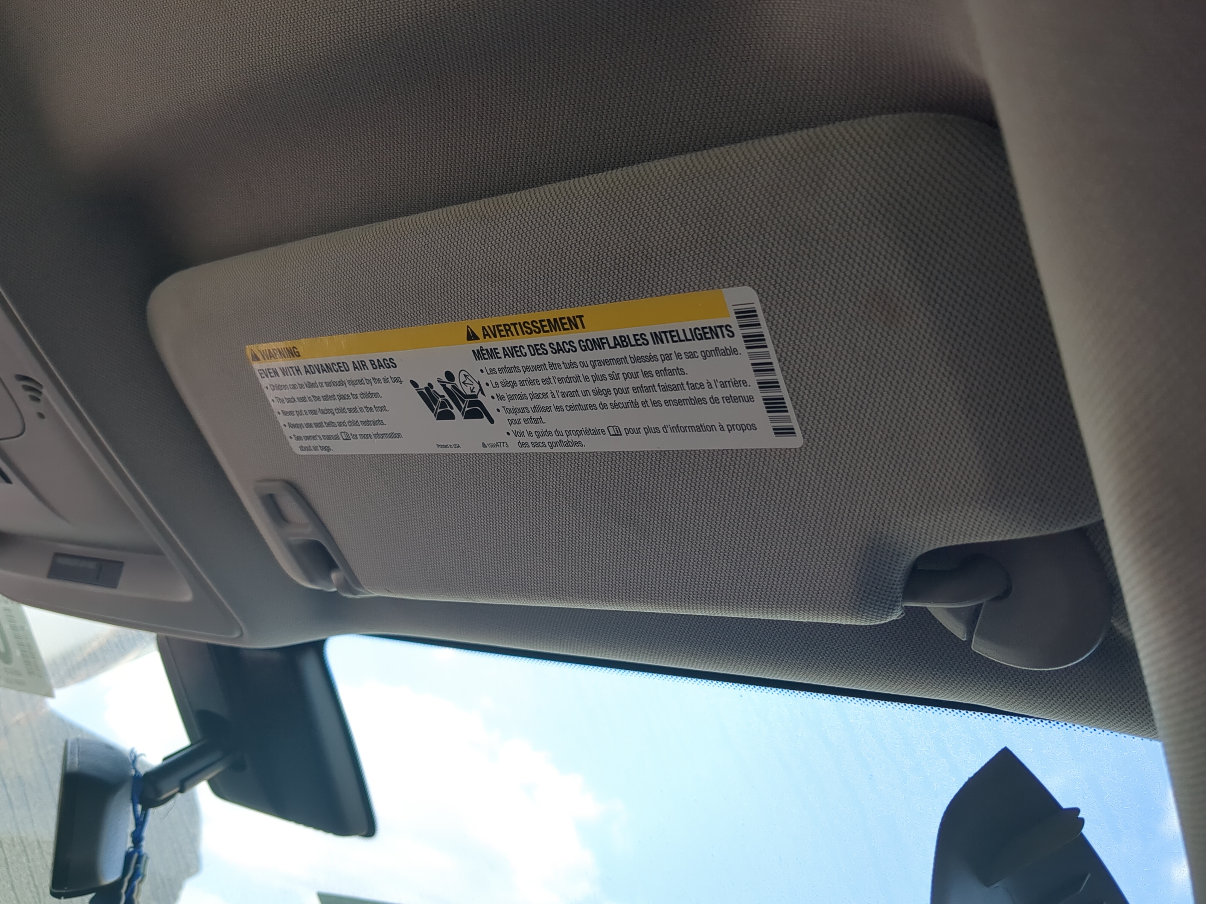 2013-2016 Chevrolet Malibu Passenger Sun Visor Mirror Right Sunvisor 1161345 - Oemusedautoparts1.com