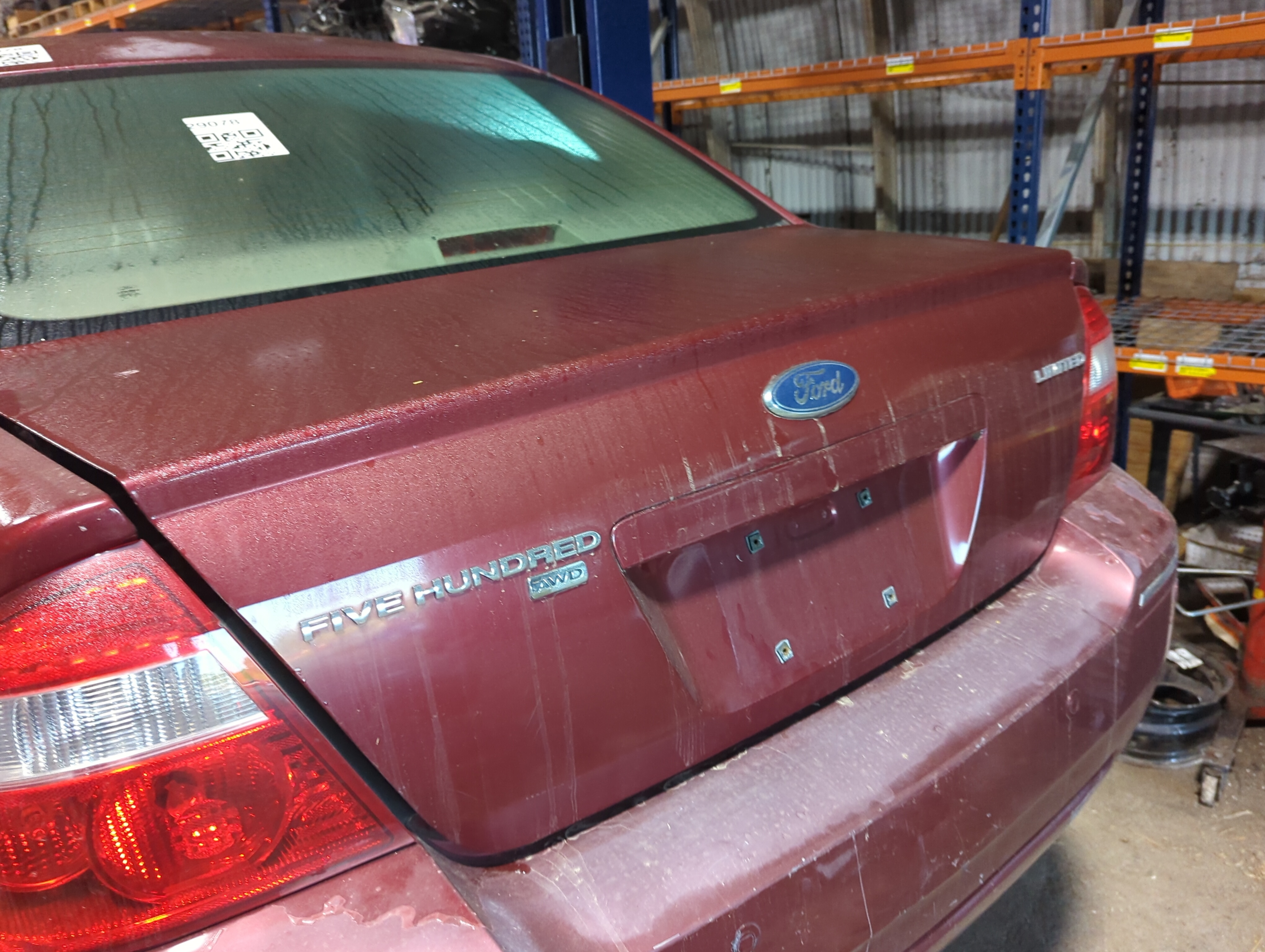 2005-2007 Ford Five Hundred Trunk/decklid/hatch/tailgate Oem 1162306 - Oemusedautoparts1.com