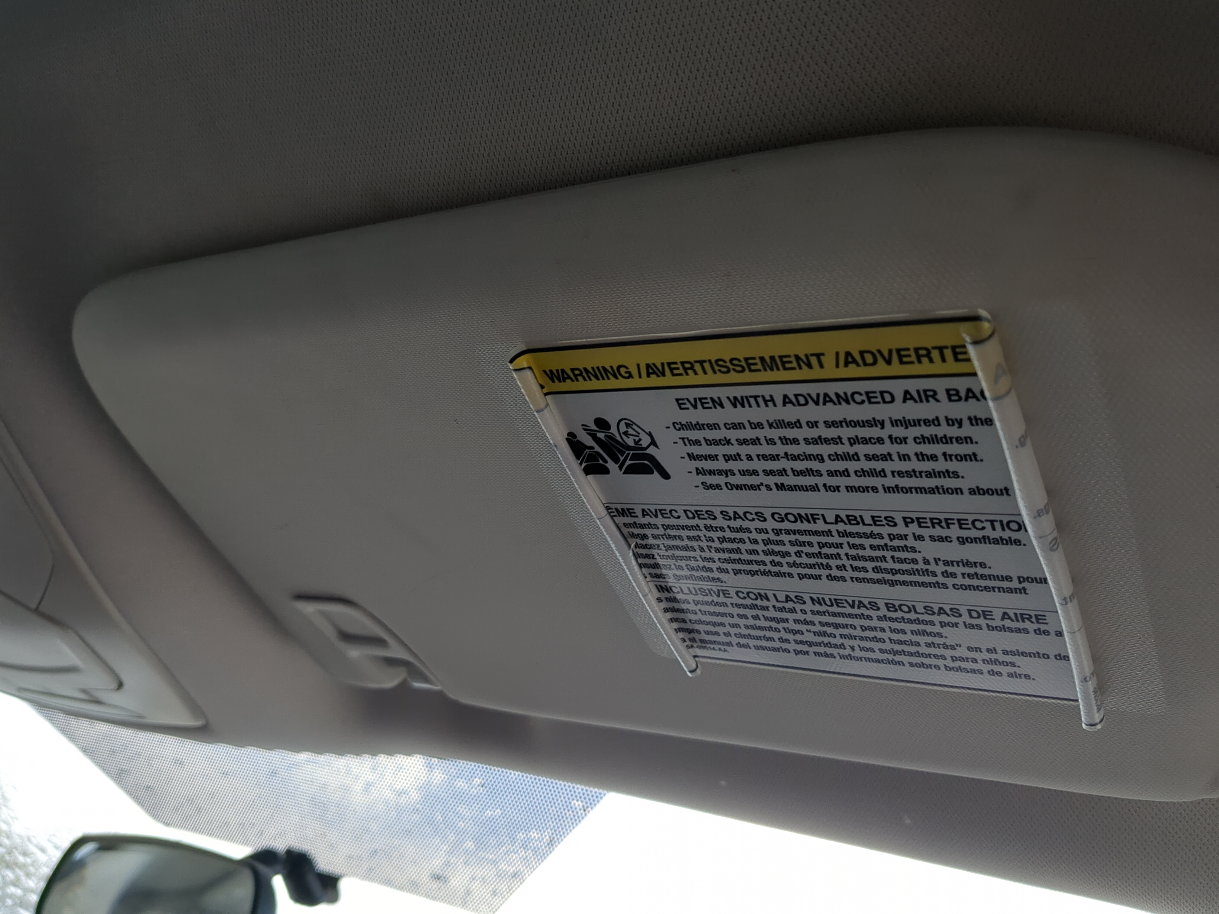 2013-2019 Ford Escape Passenger Sun Visor Mirror Right Sunvisor 1163753 - Oemusedautoparts1.com