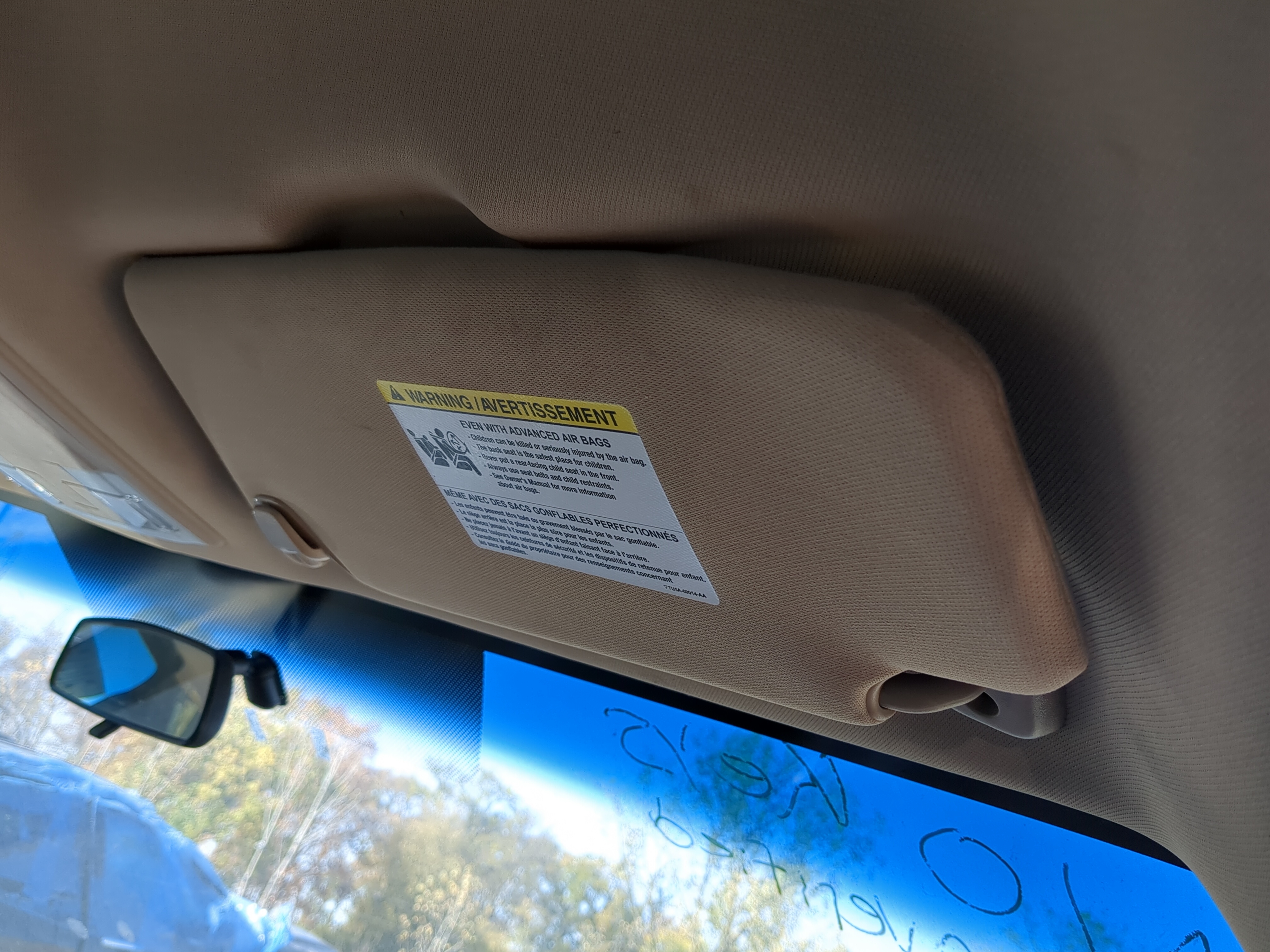 2010-2014 Ford F-150 Passenger Sun Visor Mirror Right Sunvisor 1164028 - Oemusedautoparts1.com