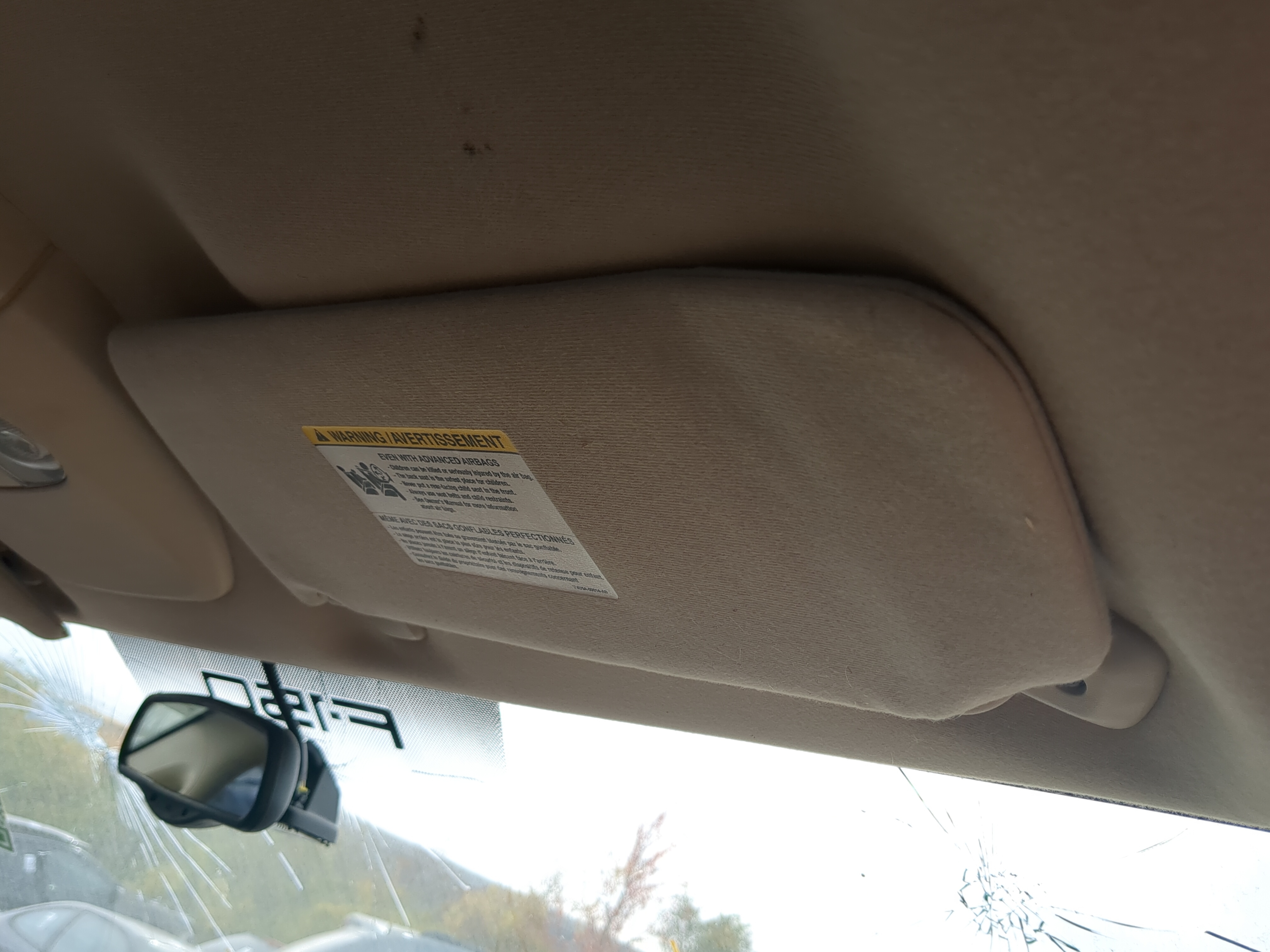 2004-2008 Ford F-150 Passenger Sun Visor Mirror Right Sunvisor 1164649 - Oemusedautoparts1.com