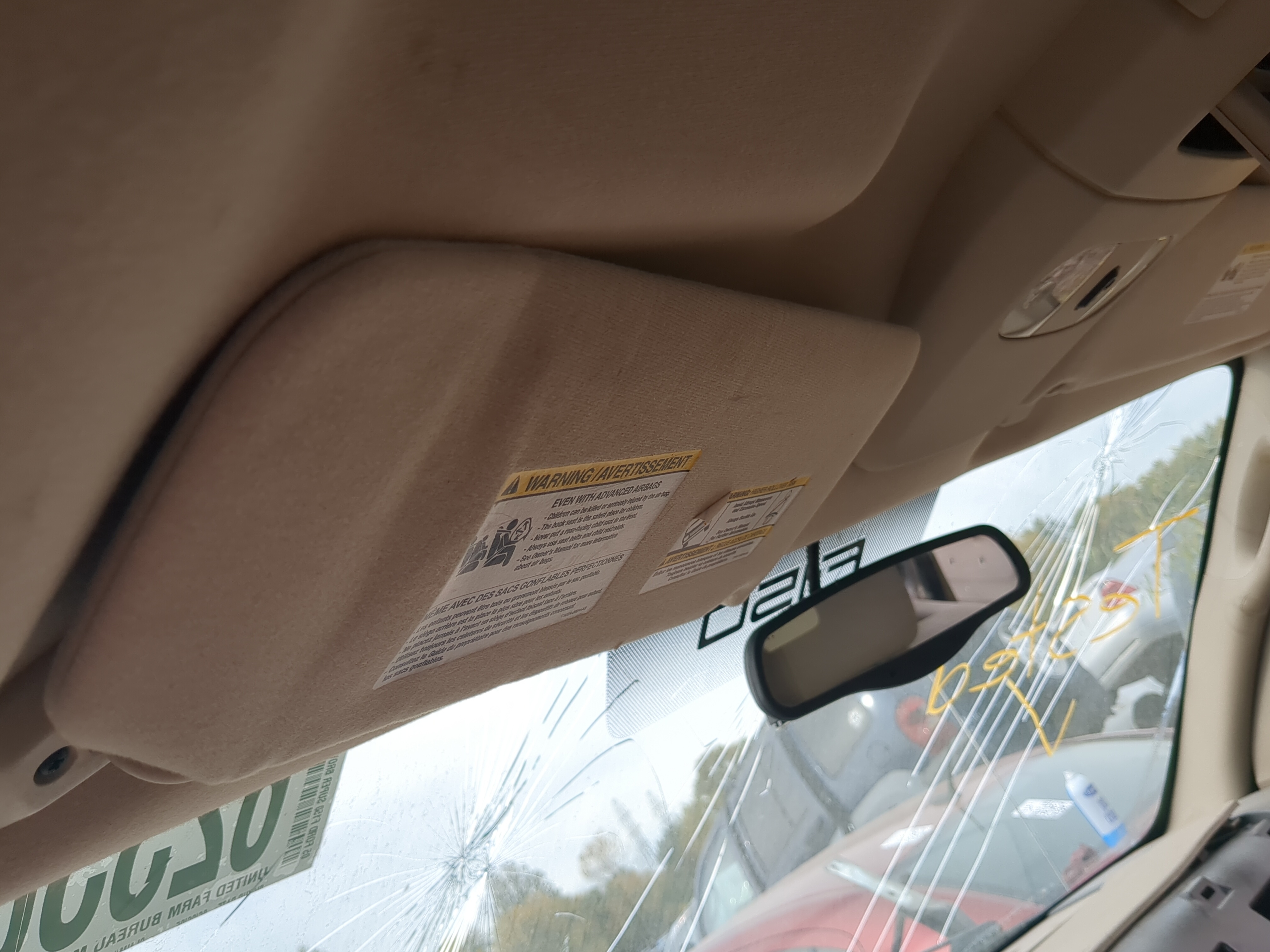 2004-2008 Ford F-150 Driver Sun Visor Mirror Left Sunvisor 1164674 - Oemusedautoparts1.com