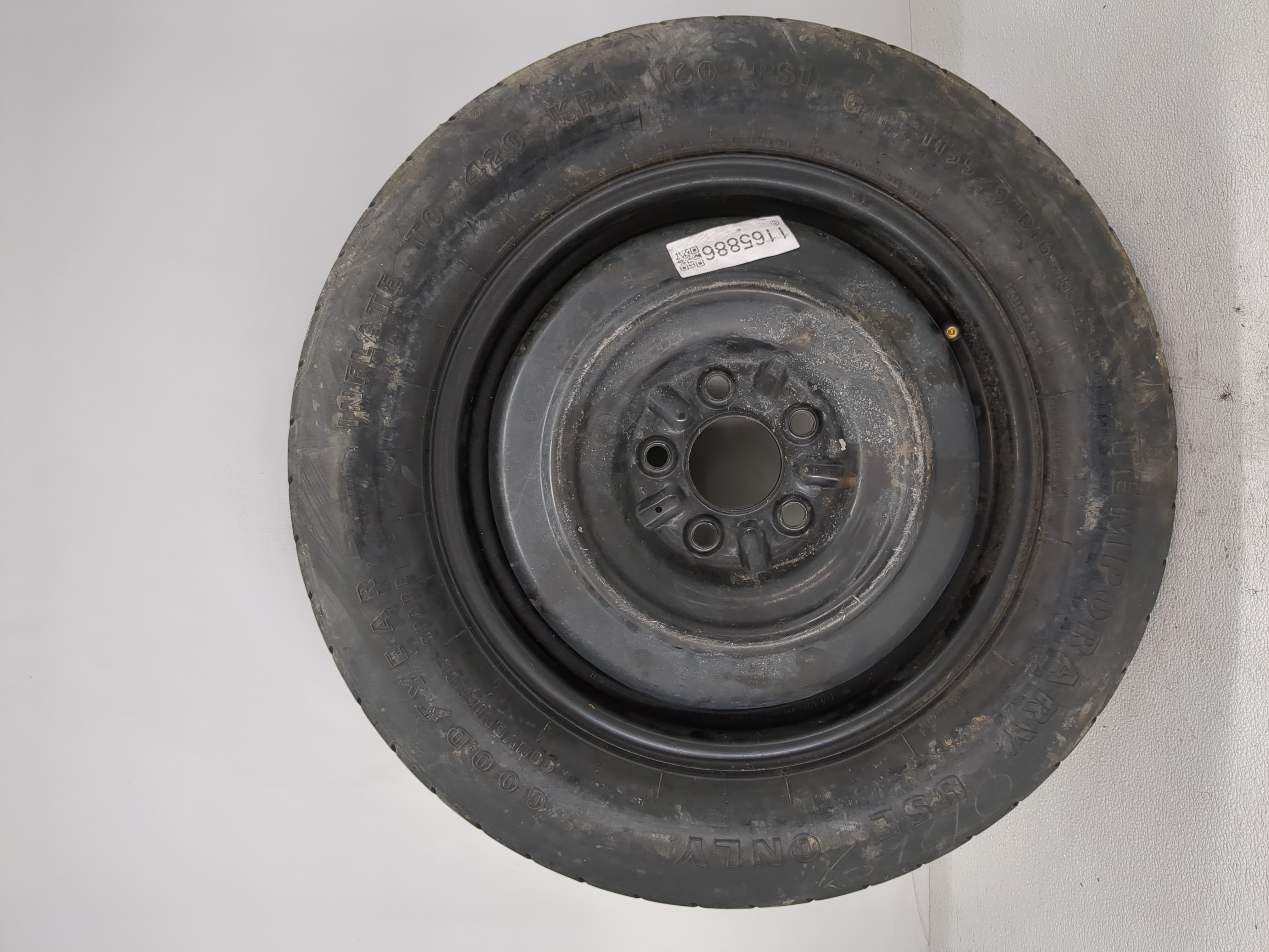 2007-2017 Jeep Patriot Spare Donut Tire Wheel Rim Oem 1165886 - Oemusedautoparts1.com