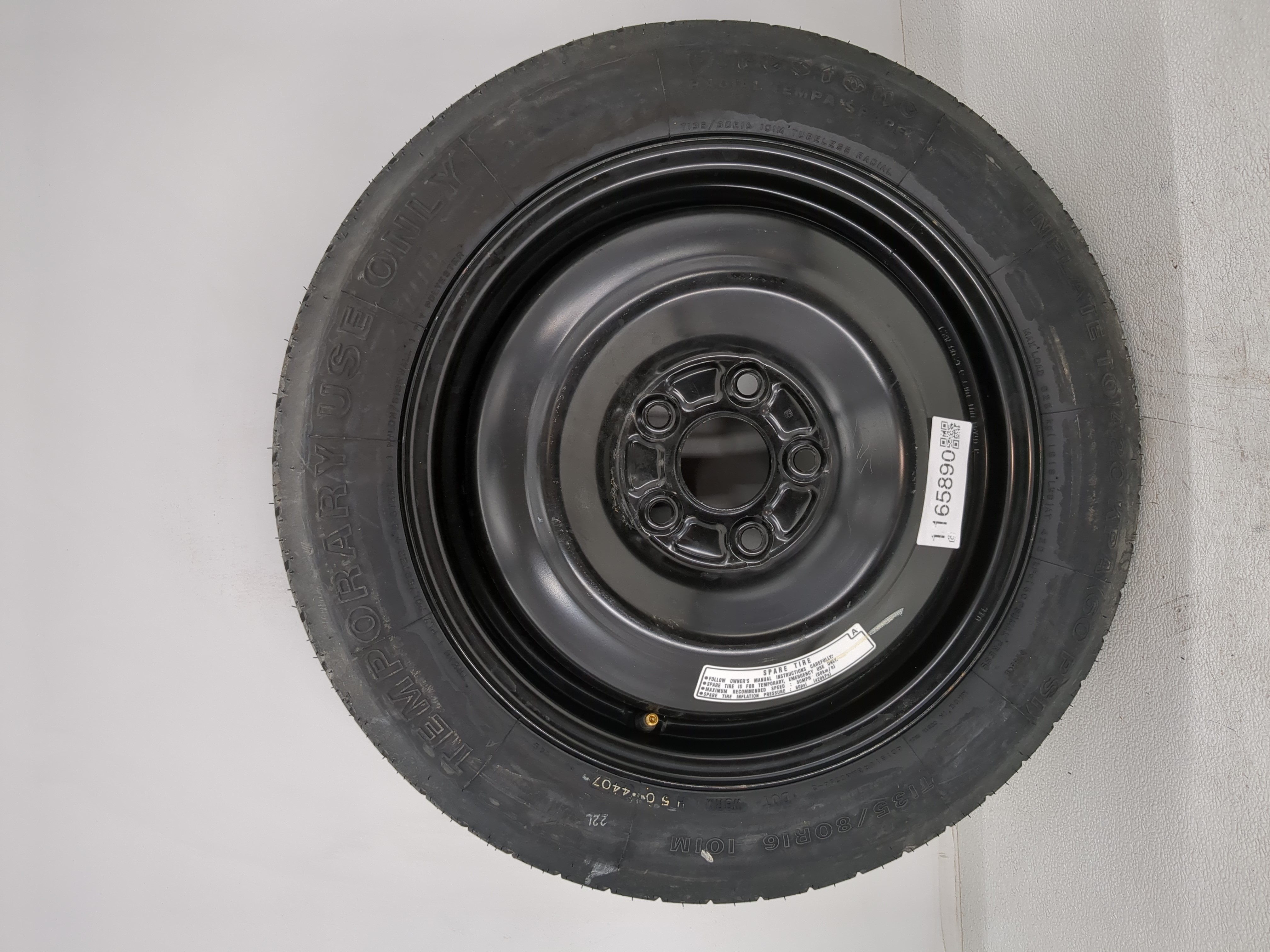 2010-2014 Subaru Legacy Spare Donut Tire Wheel Rim Oem 1165890 - Oemusedautoparts1.com