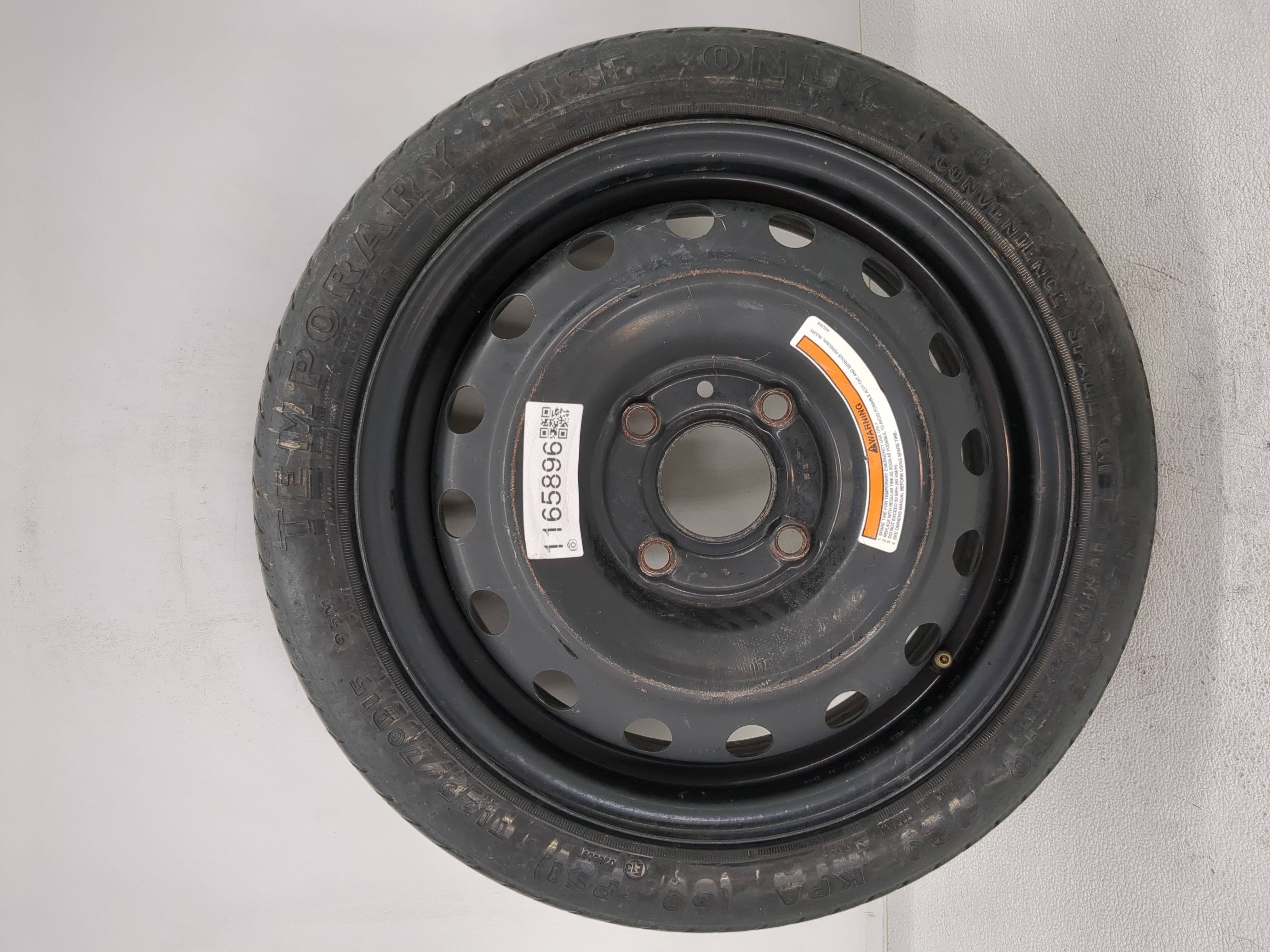 2007-2012 Nissan Versa Spare Donut Tire Wheel Rim Oem 1165896 - Oemusedautoparts1.com
