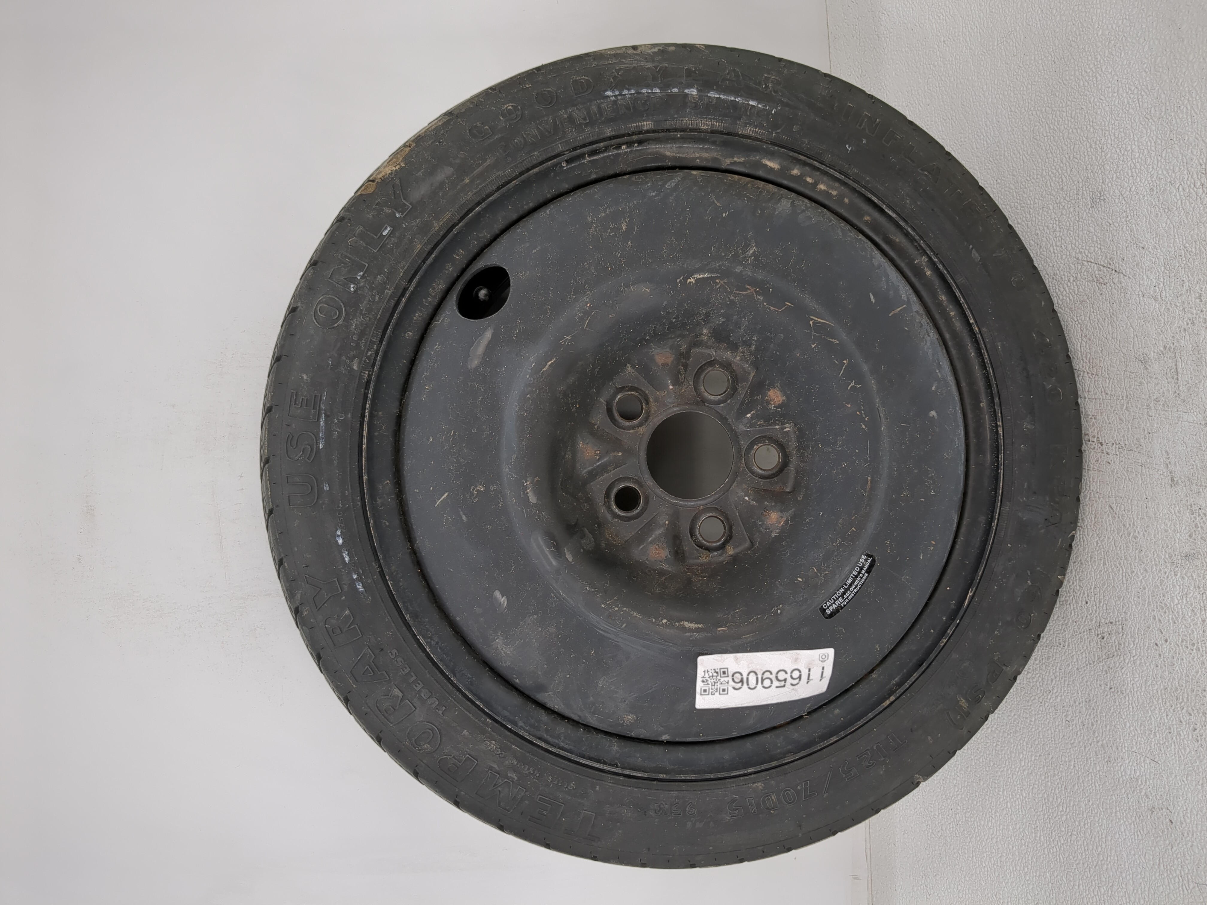 2001-2010 Chrysler Pt Cruiser Spare Donut Tire Wheel Rim Oem 1165906 - Oemusedautoparts1.com